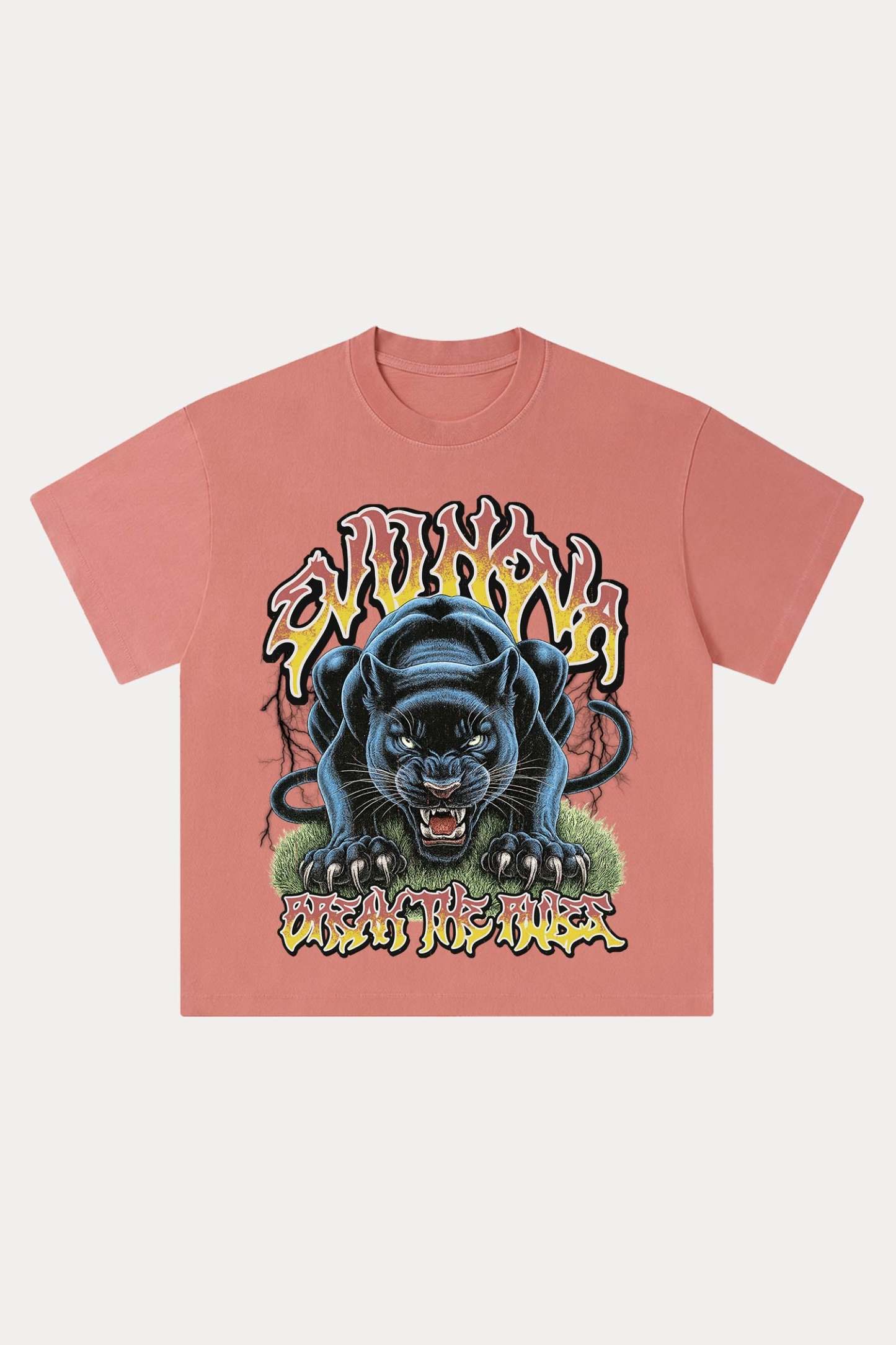 Evilnova Break The Rules Washed Streetwear T-Shirt-Evilnova