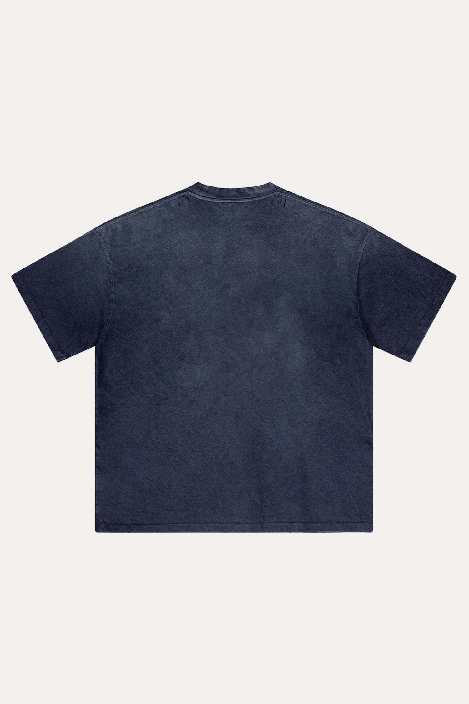 Evilnova Star Distressed Washed T-Shirt-Evilnova