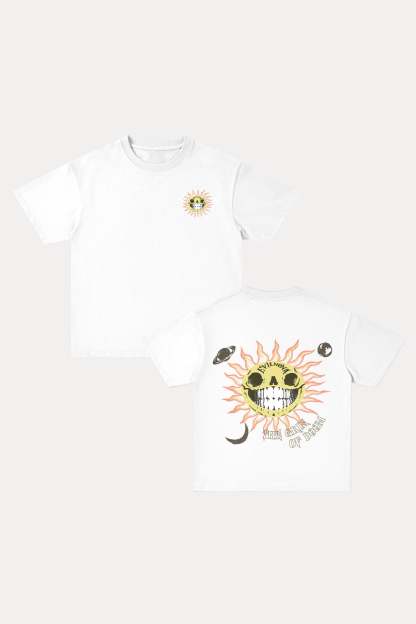 Evilnova The Grin of Doom Cotton Oversize T-Shirt-Evilnova