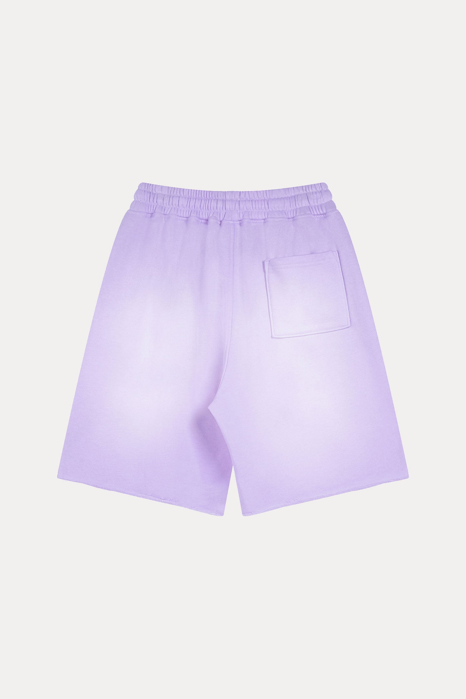 Evilnova Purple Flame Washed Raw-Hem Sweatshorts-Evilnova