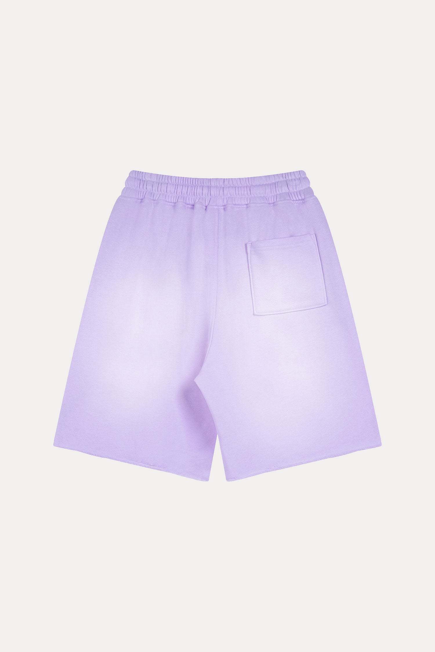 Evilnova Purple Flame Washed Raw-Hem Sweatshorts-Evilnova