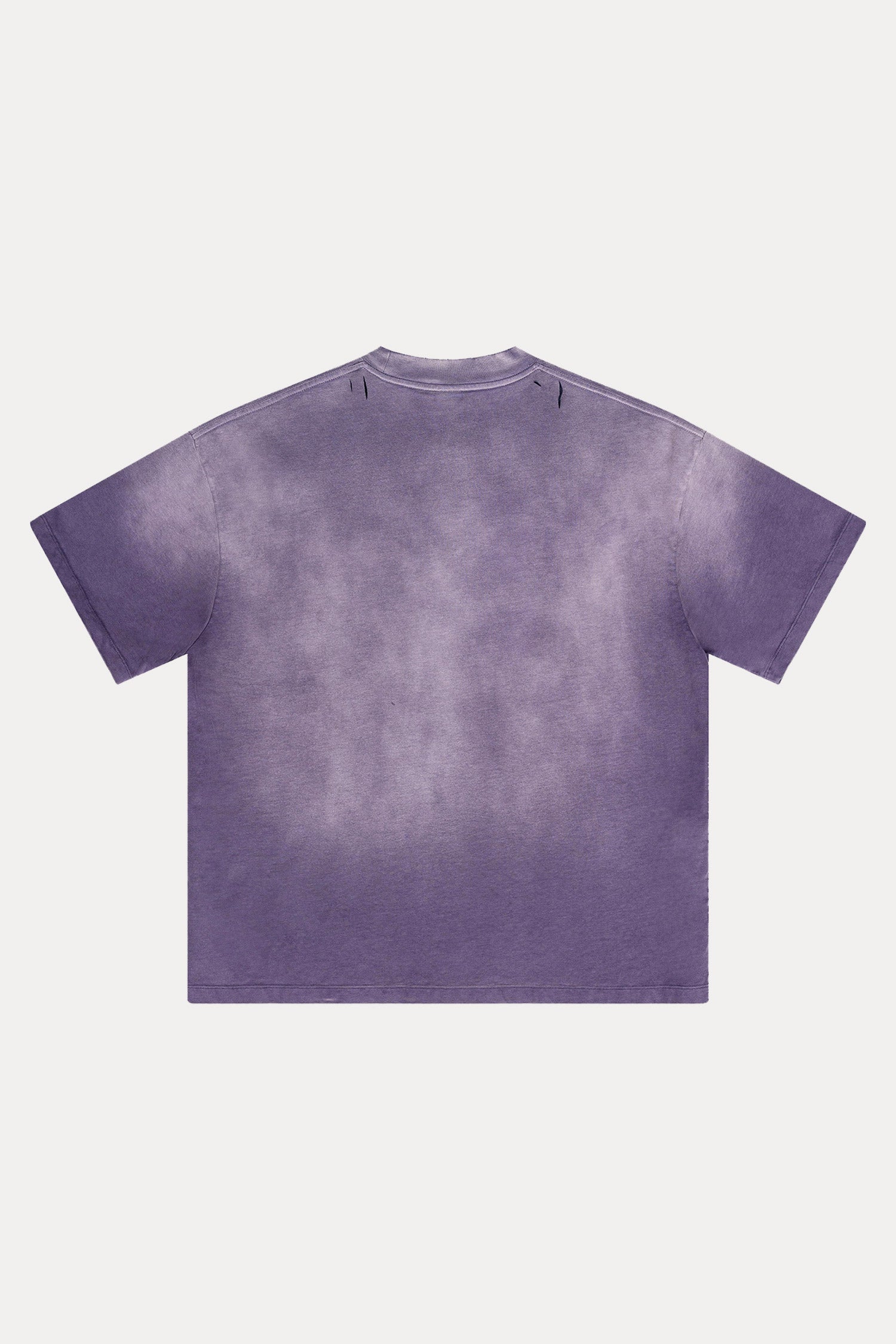 Evilnova Grape Purple U.S.A Logo Distressed Washed T-Shirt-Evilnova