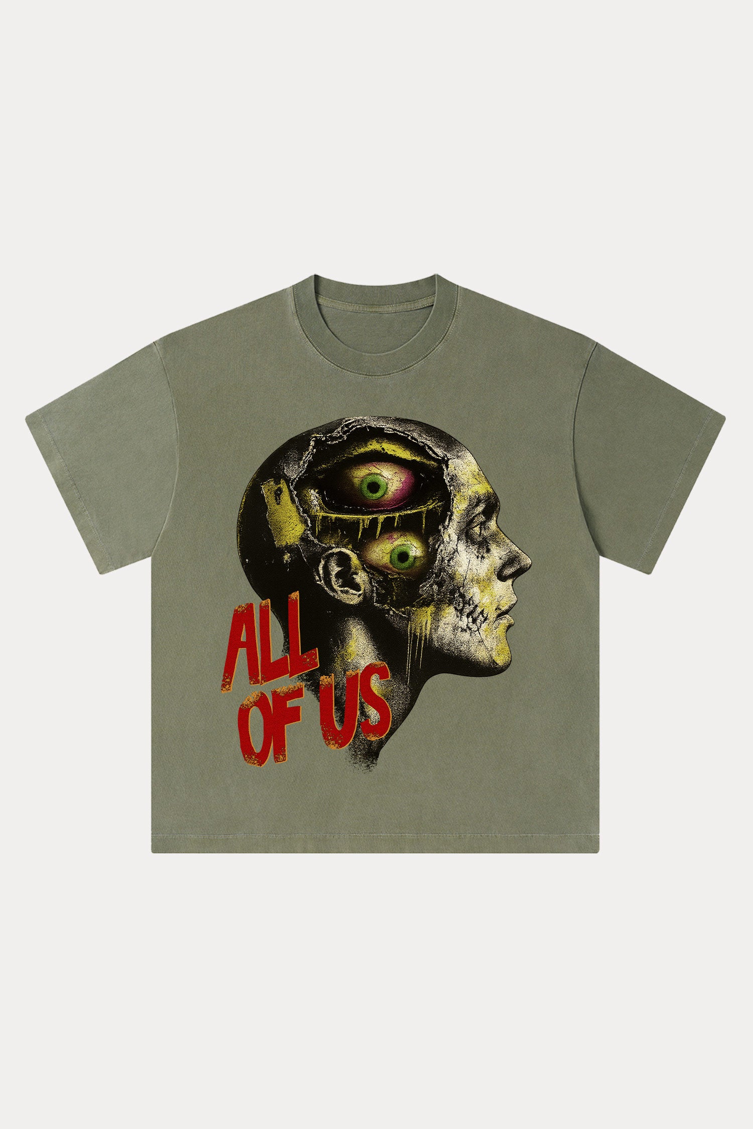 Evilnova All of us Washed Streetwear T-Shirt-Evilnova