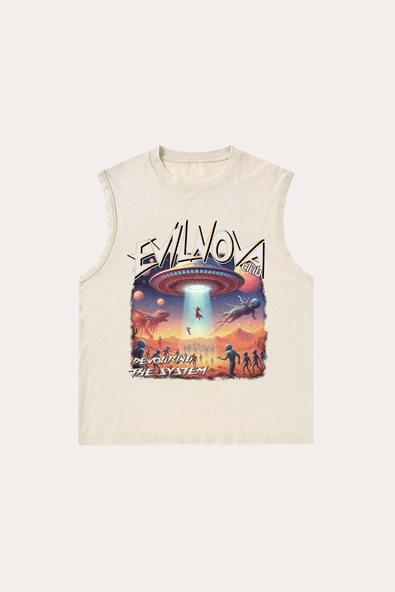 Evilnova Mystery Washed Tank Top-Evilnova