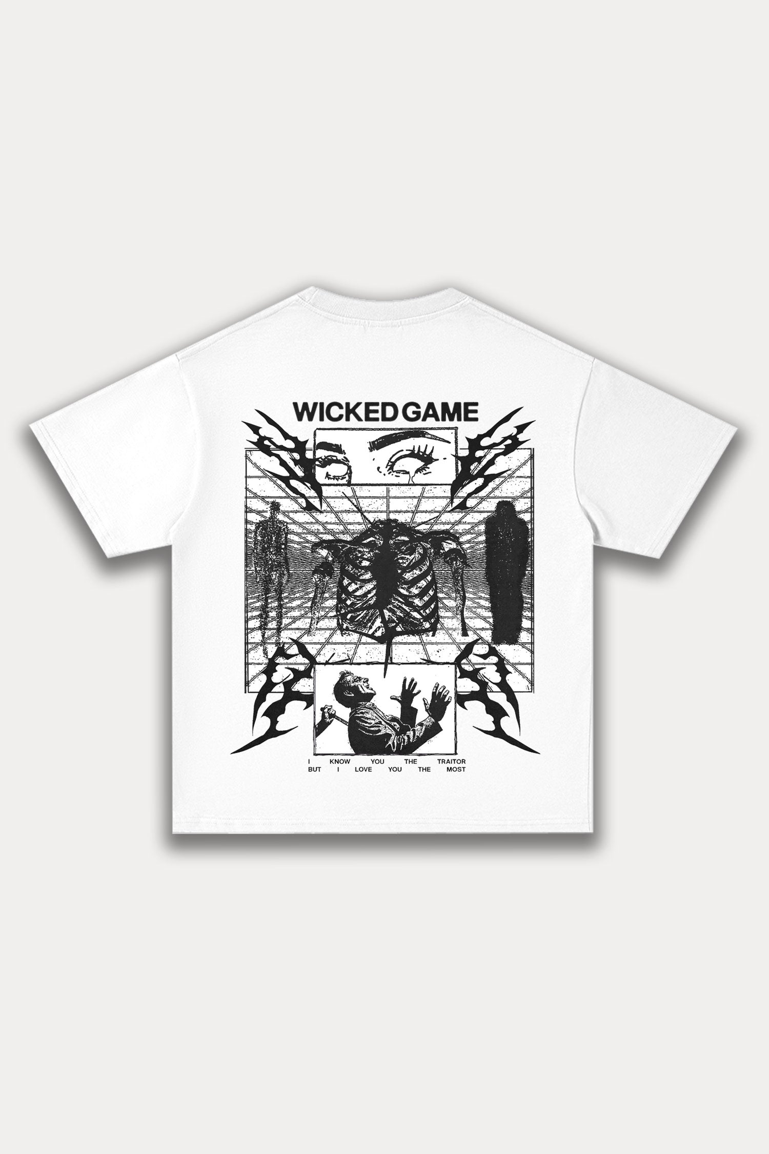 Evilnova Graphic Disaster Cotton Oversize T-Shirt-Evilnova