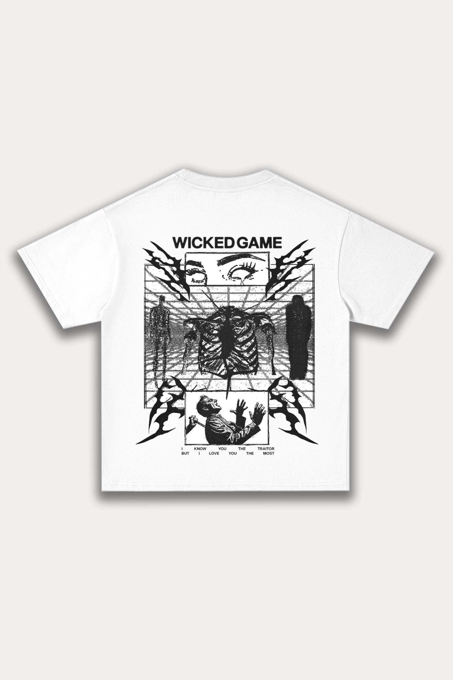 Evilnova Graphic Disaster Cotton Oversize T-Shirt-Evilnova