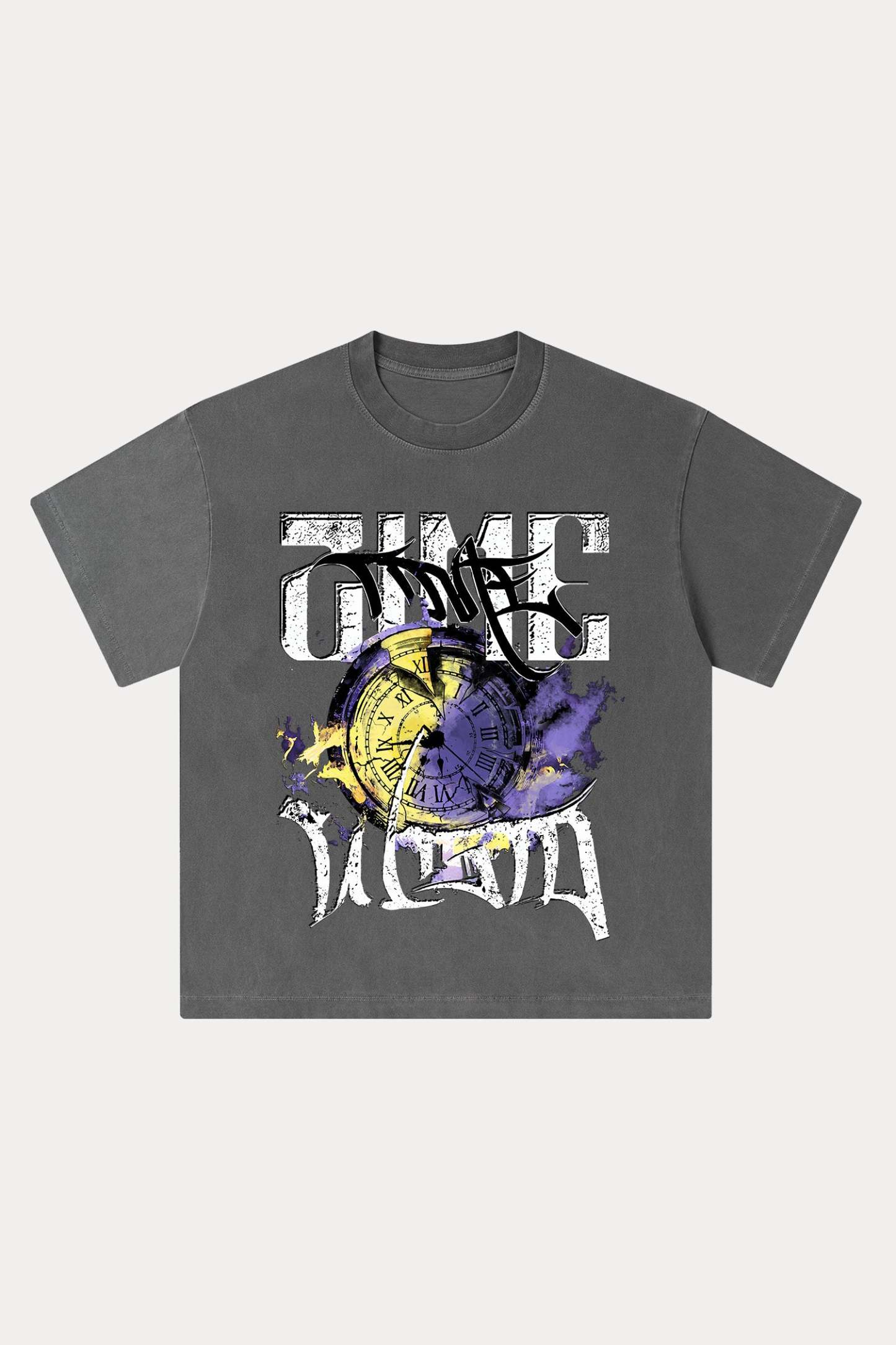 Evilnova Time Washed Streetwear T-Shirt-Evilnova