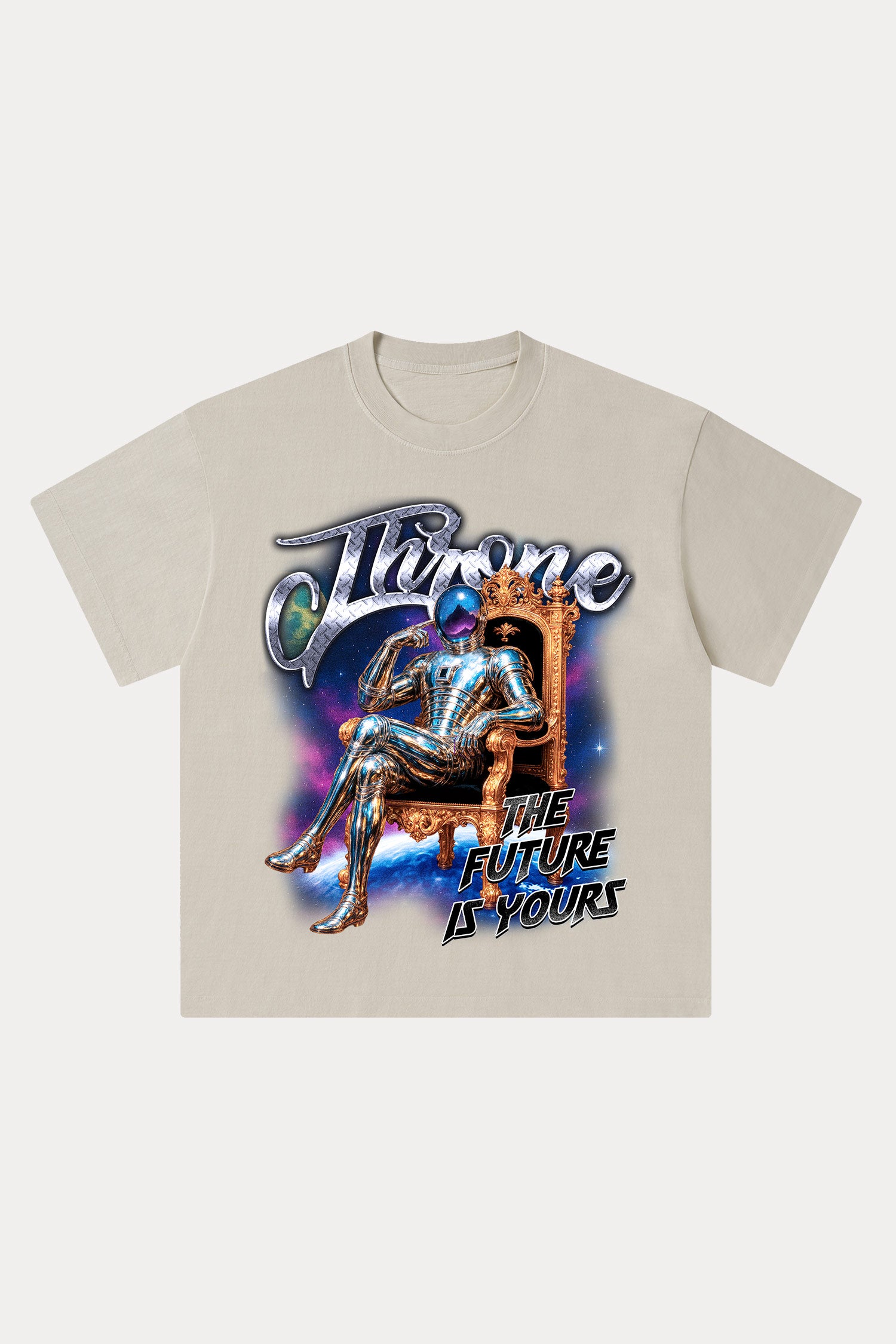 Evilnova Throne Washed Streetwear T-Shirt-Evilnova