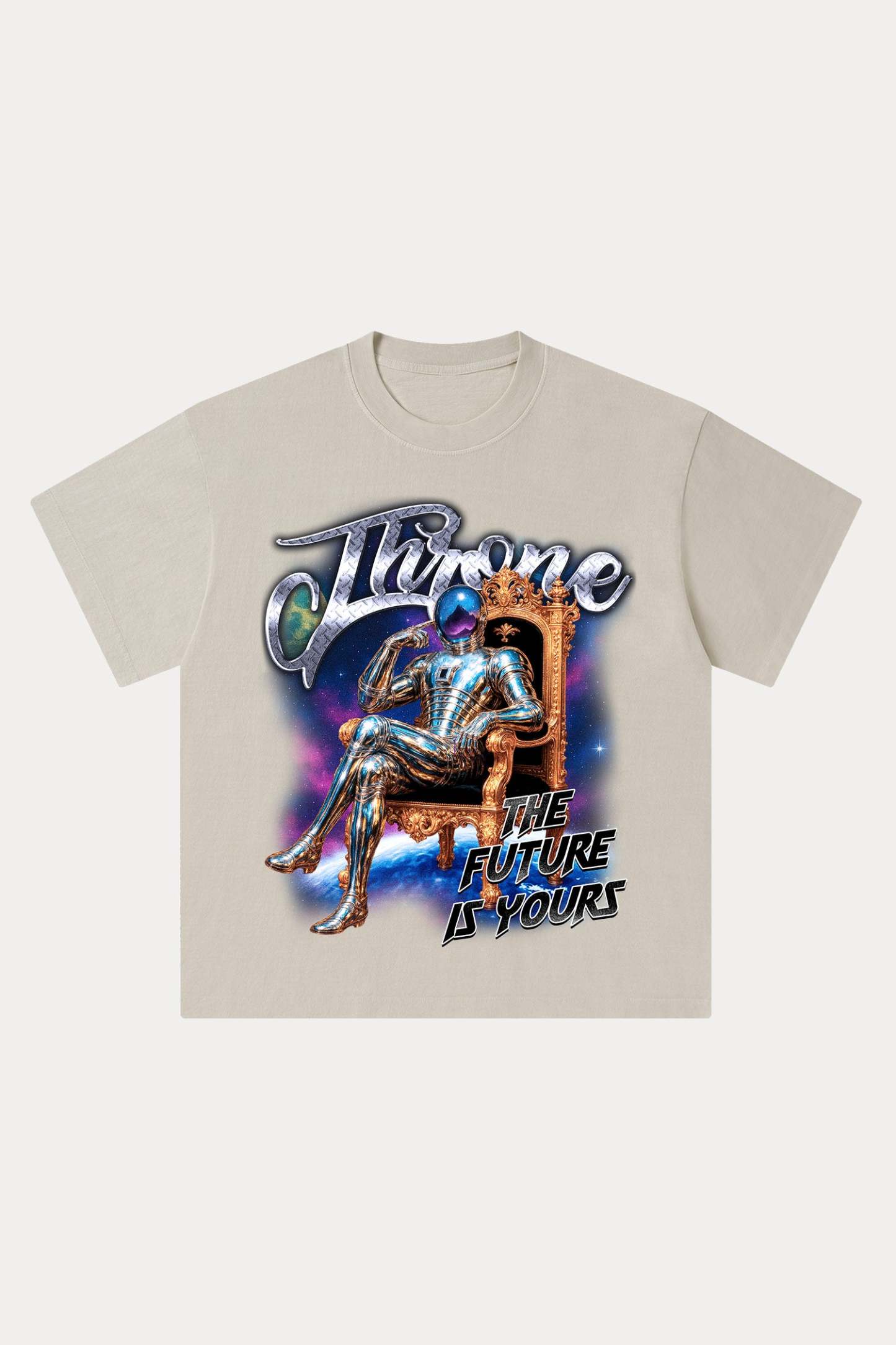 Evilnova Throne Washed Streetwear T-Shirt-Evilnova