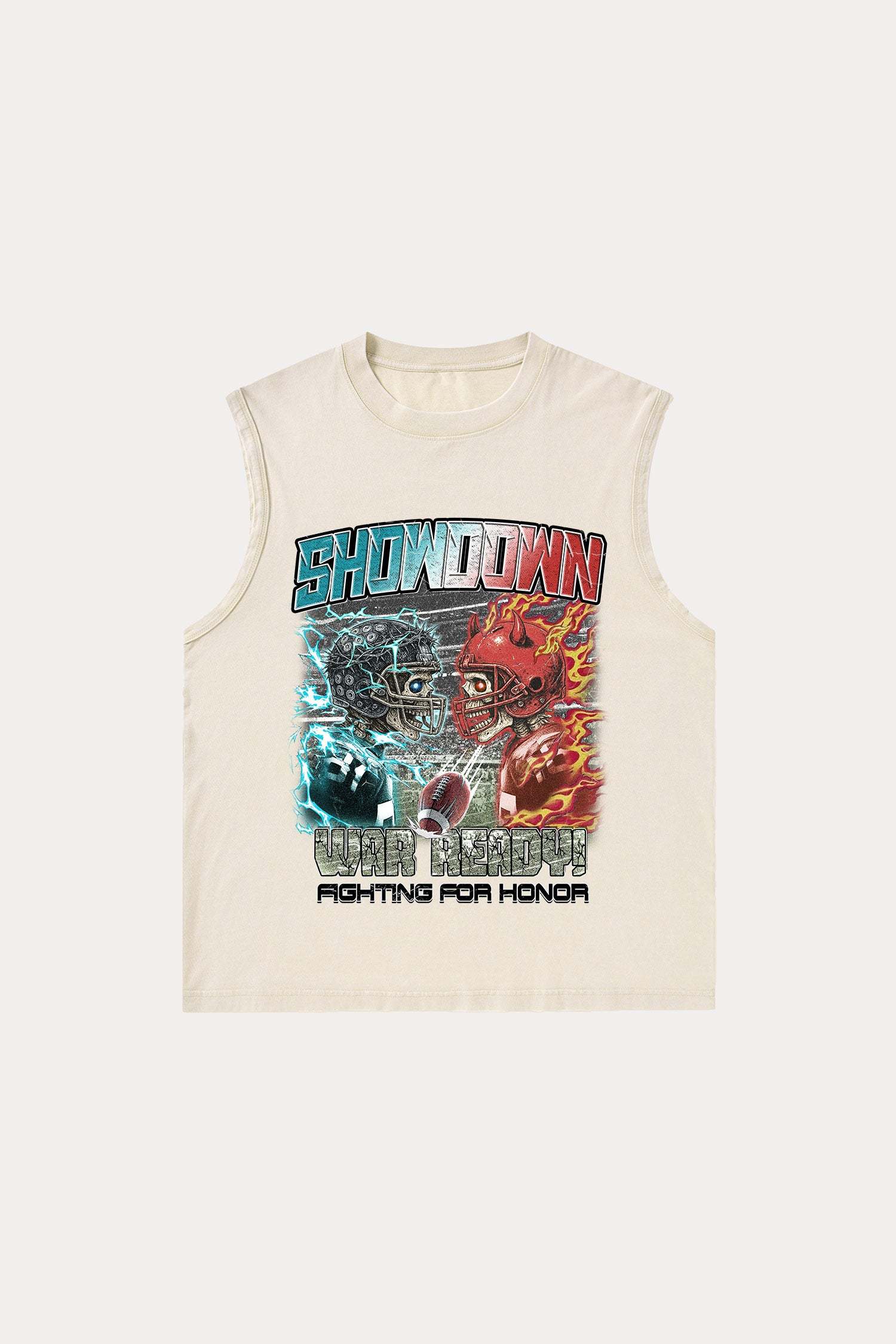 Evilnova Showdown Washed Tank Top-Evilnova