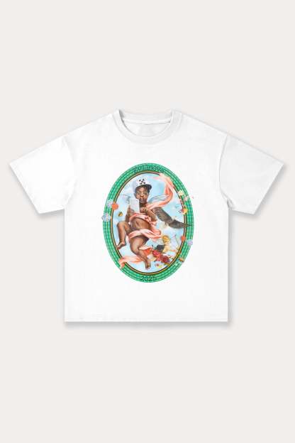 Evilnova Sacred Art Cotton Oversize T-Shirt-Evilnova