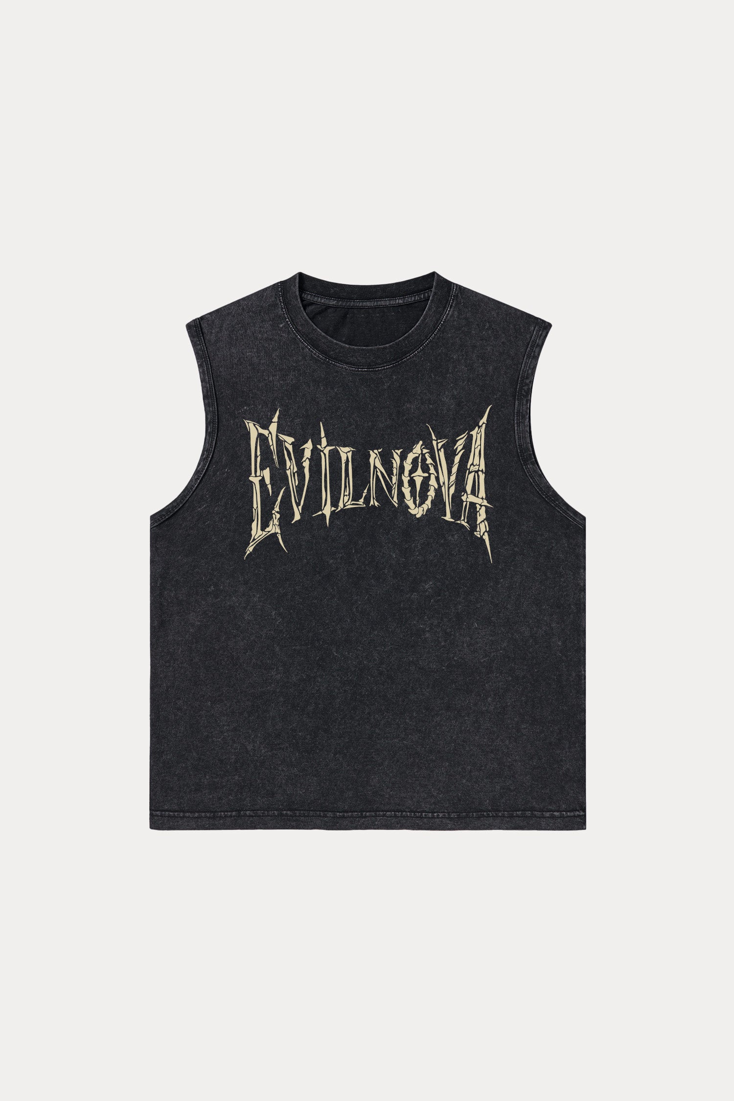 Evilnova Skeleton Washed Tank Top-Evilnova