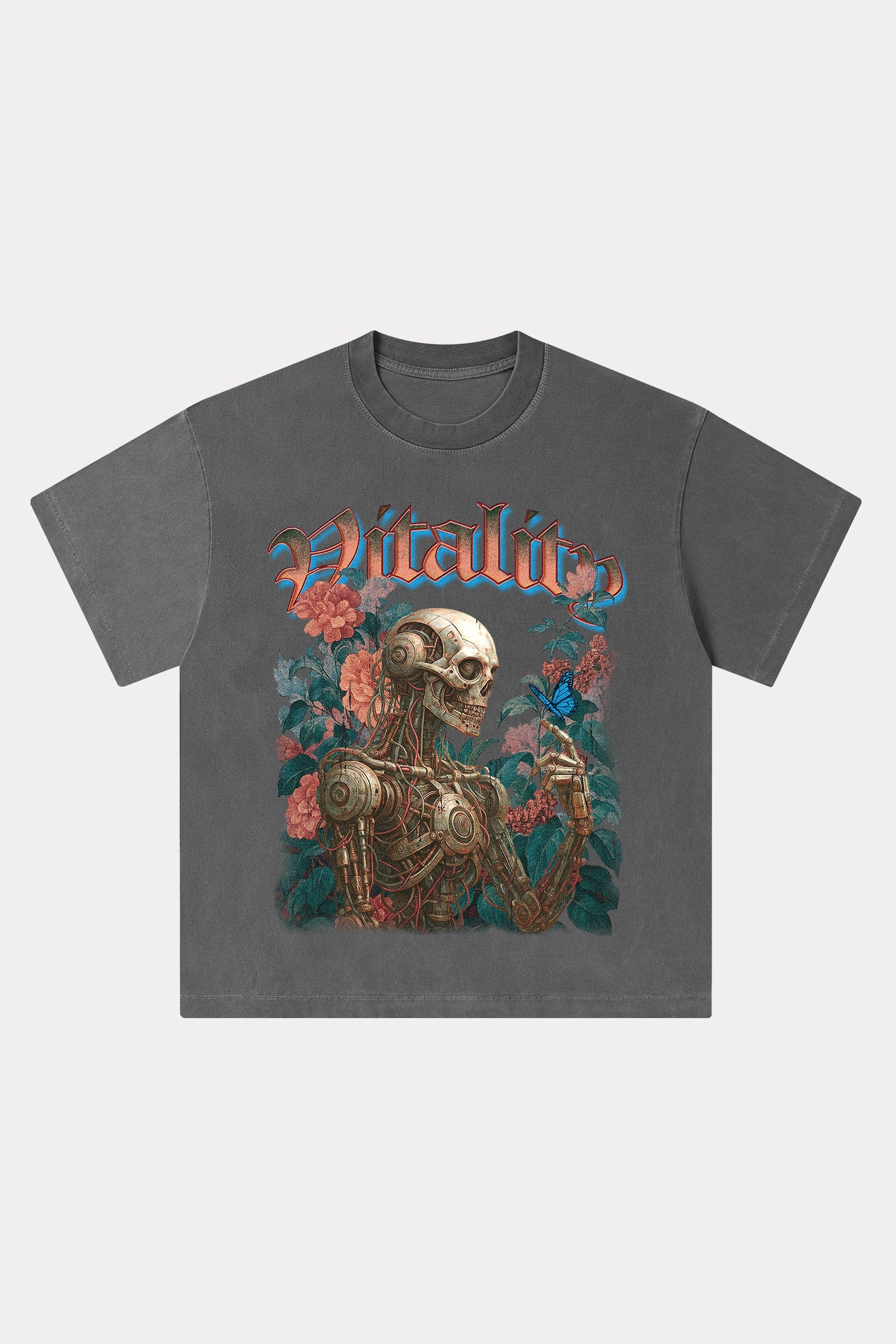 Evilnova Vitality Washed Streetwear T-Shirt-Evilnova