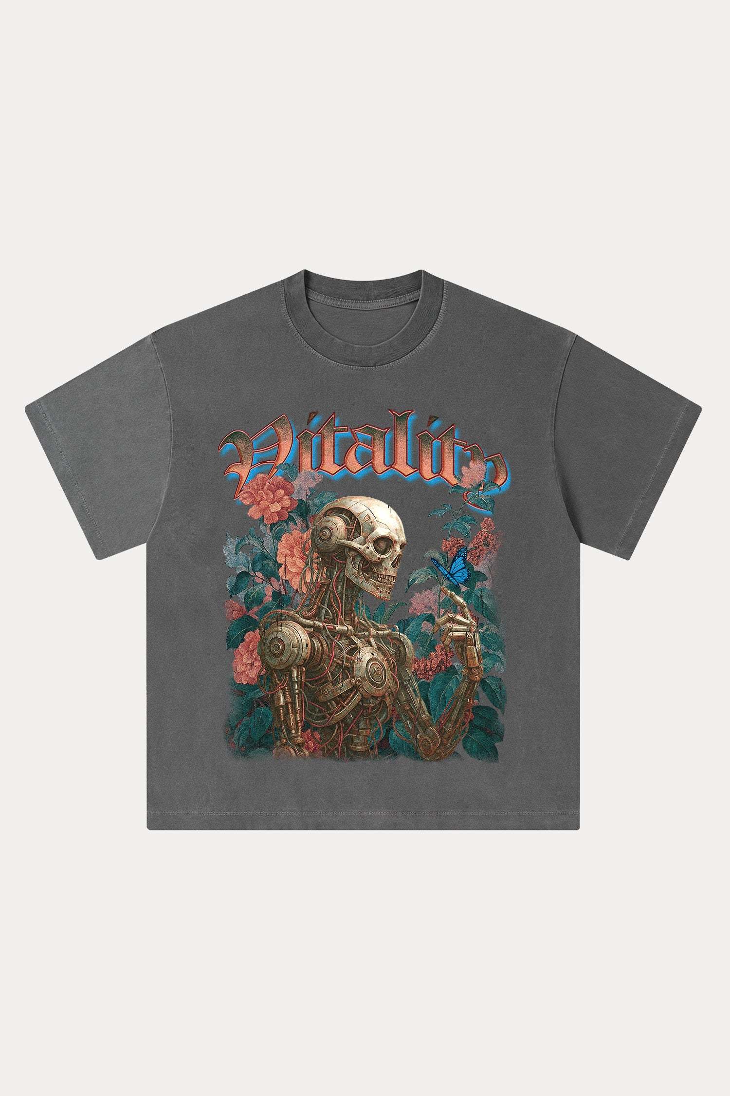 Evilnova Vitality Washed Streetwear T-Shirt-Evilnova