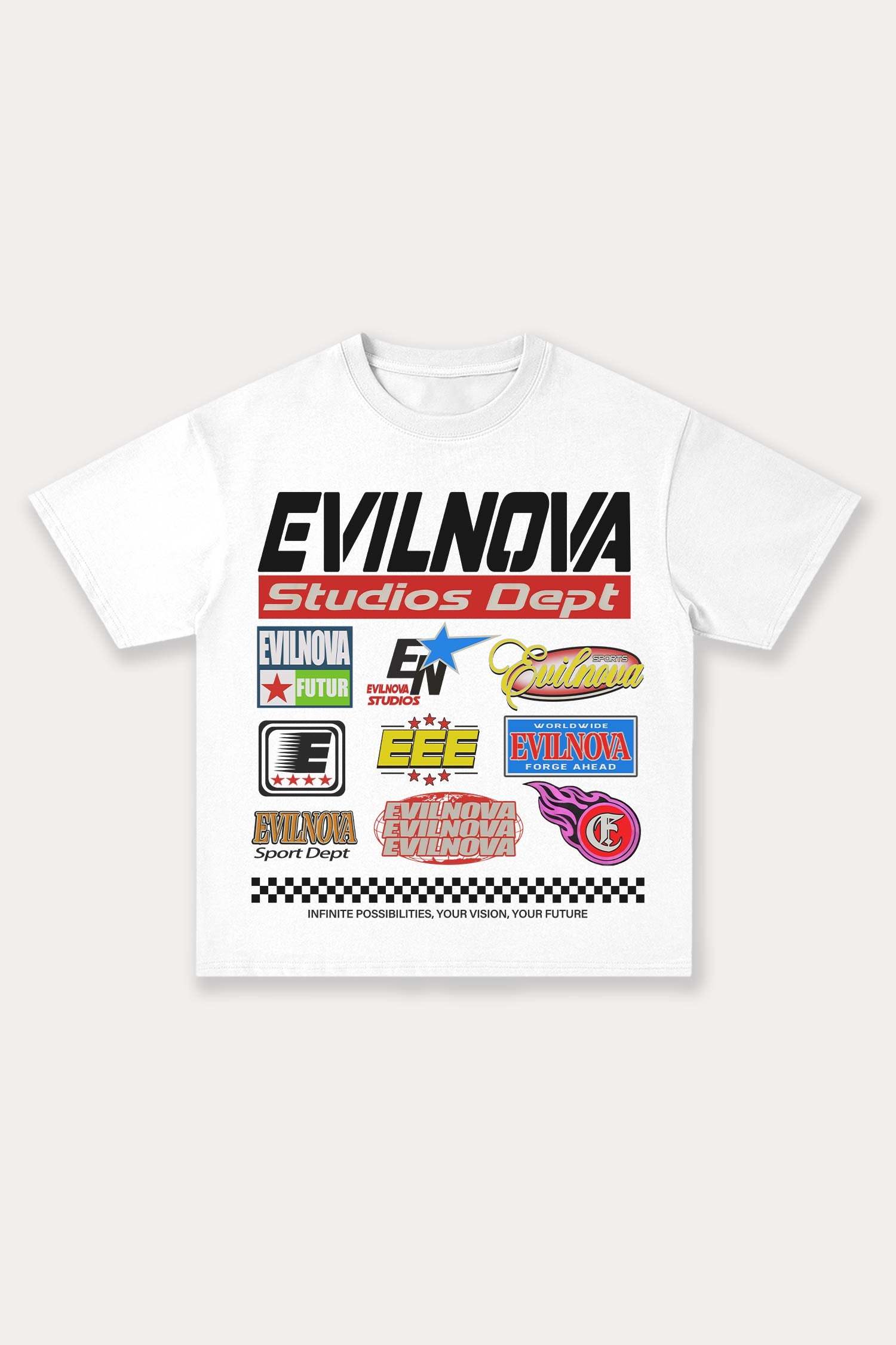 Evilnova Studios Dept Cotton Oversize T-Shirt-Evilnova