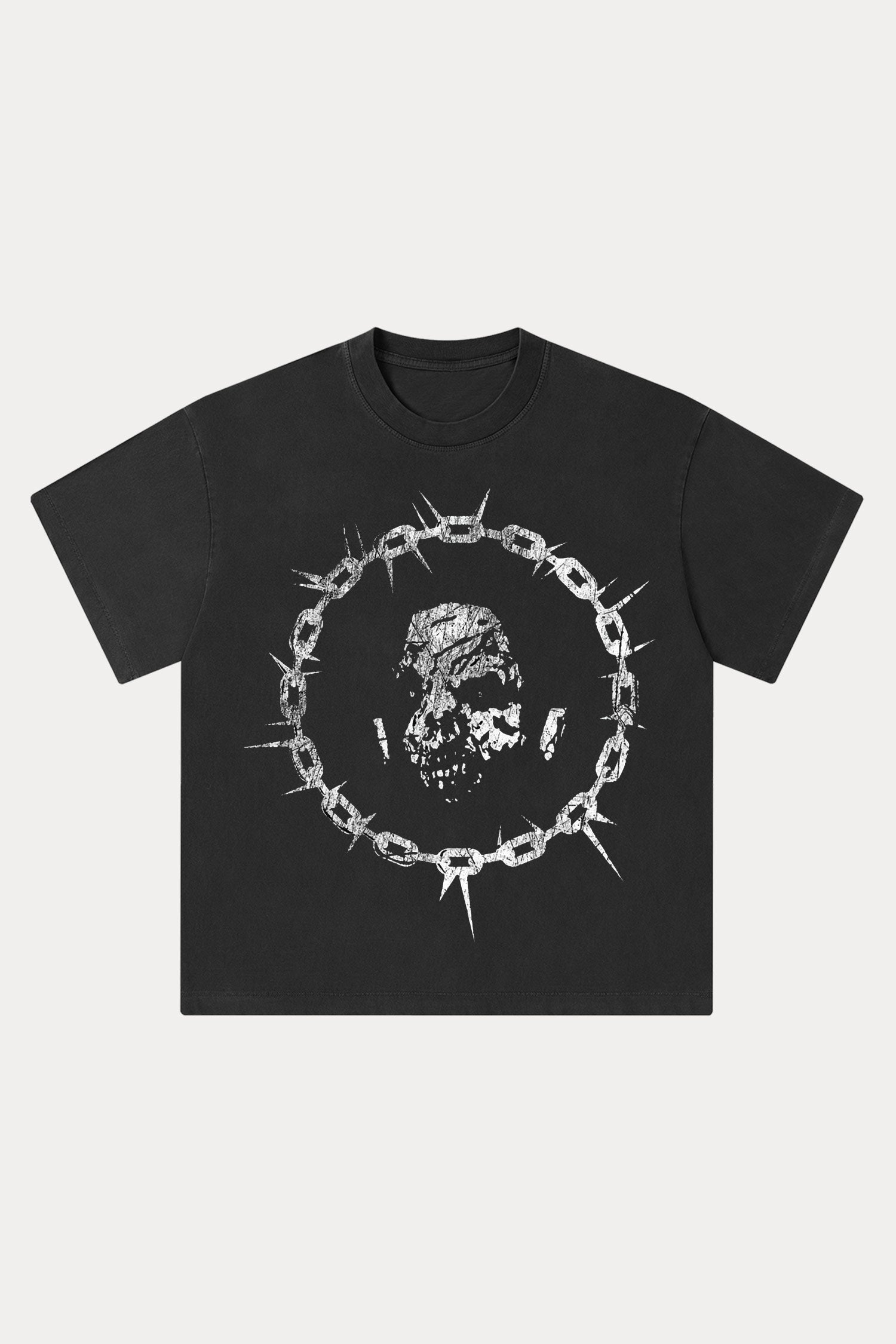Evilnova Restraint Washed Streetwear T-Shirt-Evilnova