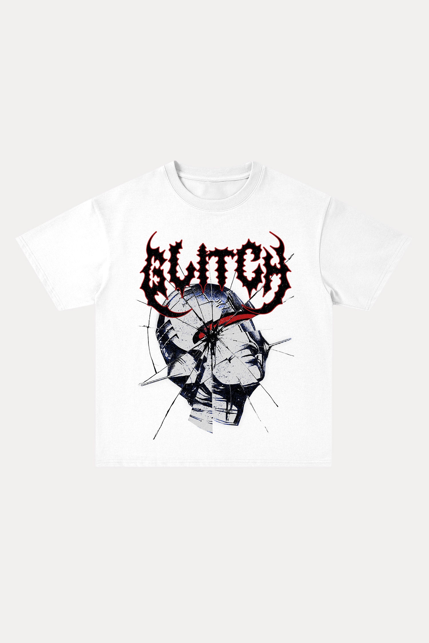 Evilnova Glitch Cotton Oversize T-Shirt-Evilnova