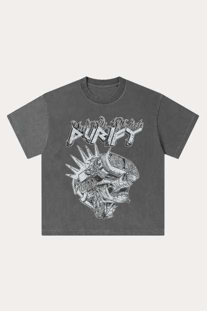 Evilnova Purify Washed Streetwear T-Shirt-Evilnova