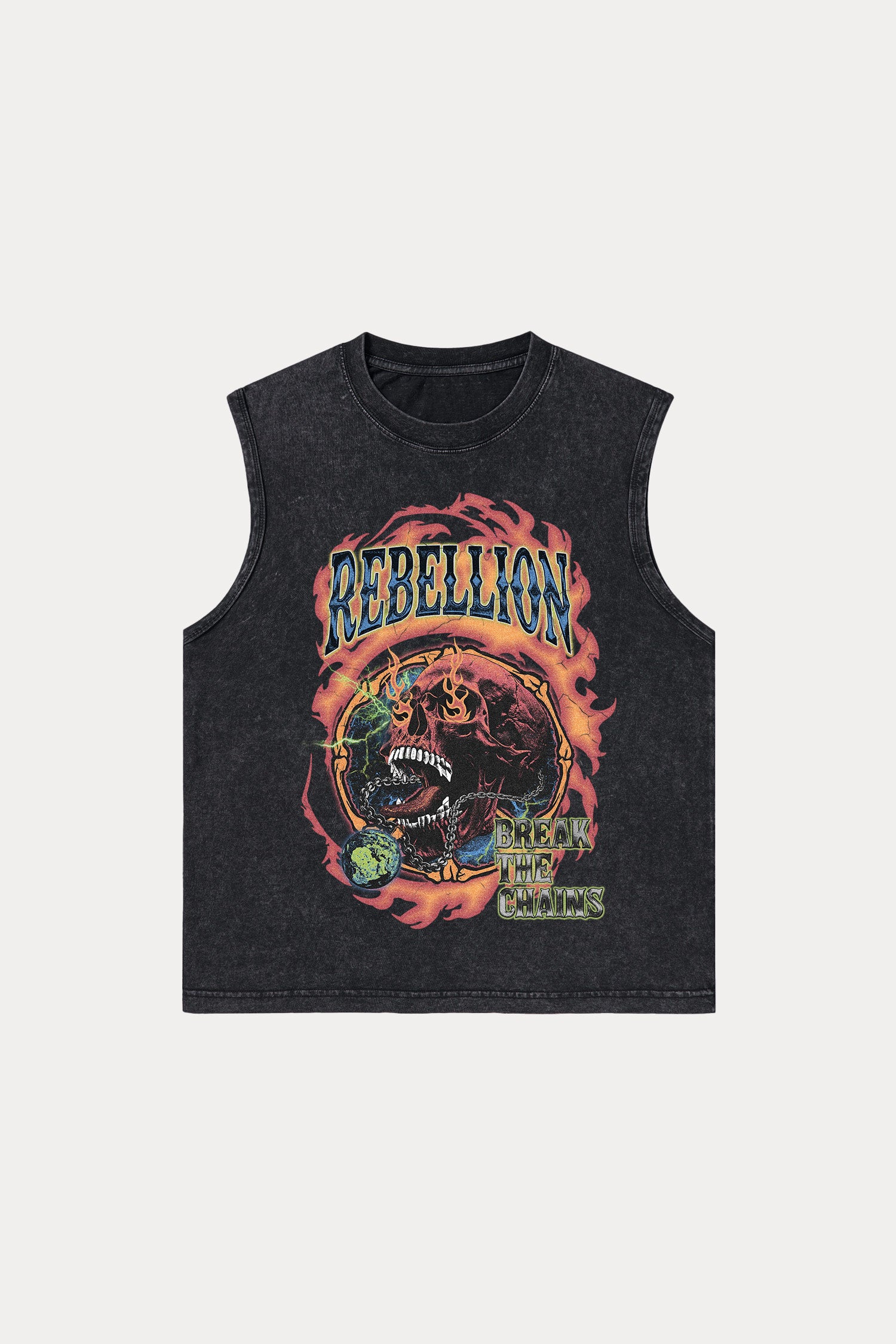 Evilnova Rebellion Washed Tank Top-Evilnova