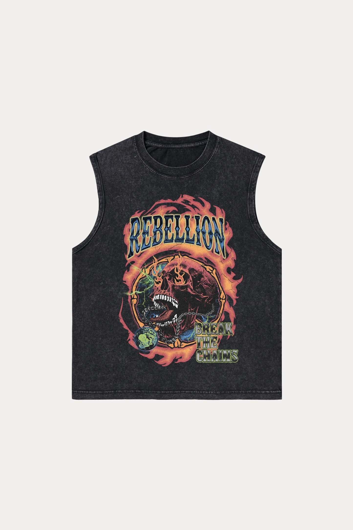 Evilnova Rebellion Washed Tank Top-Evilnova