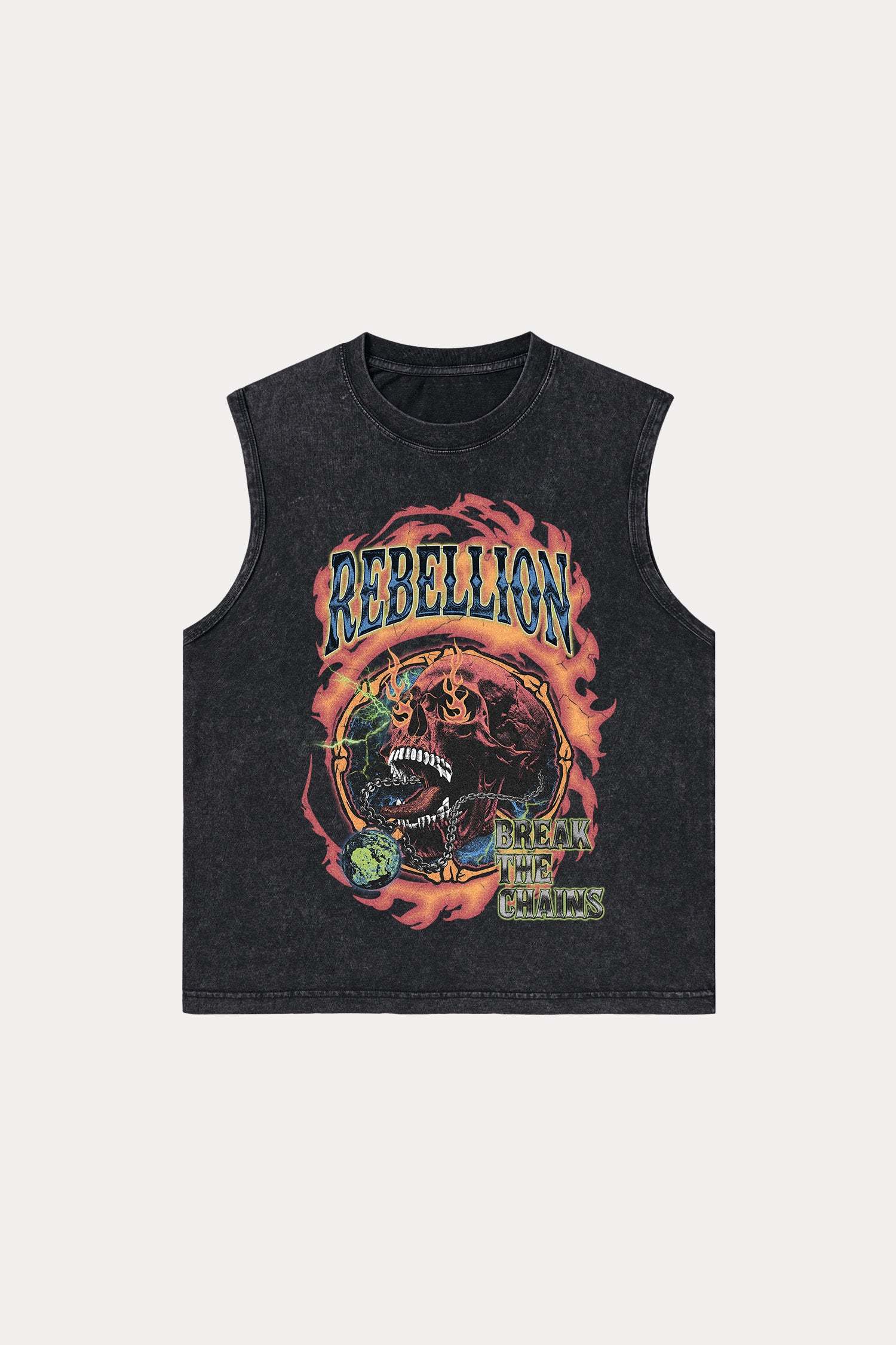 Evilnova Rebellion Washed Tank Top-Evilnova