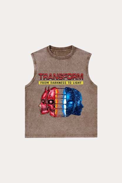 Evilnova Transform Washed Tank Top-Evilnova