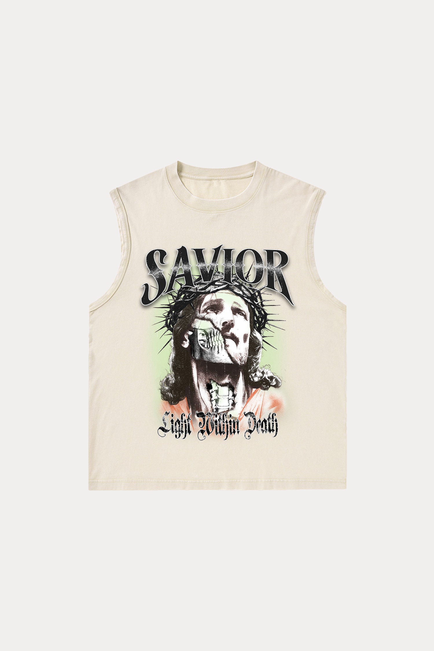 Evilnova Savior Washed Tank Top-Evilnova