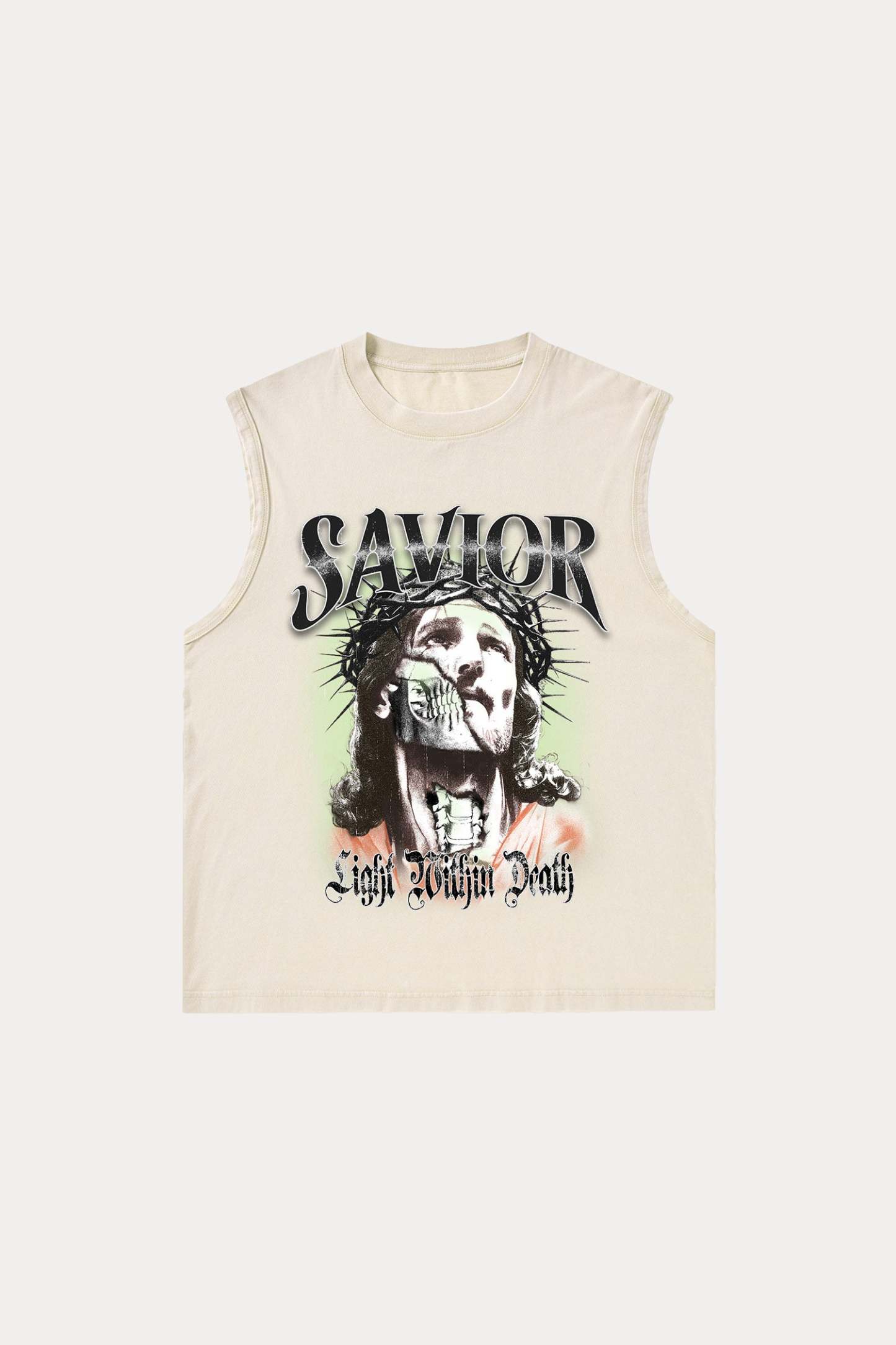 Evilnova Savior Washed Tank Top-Evilnova