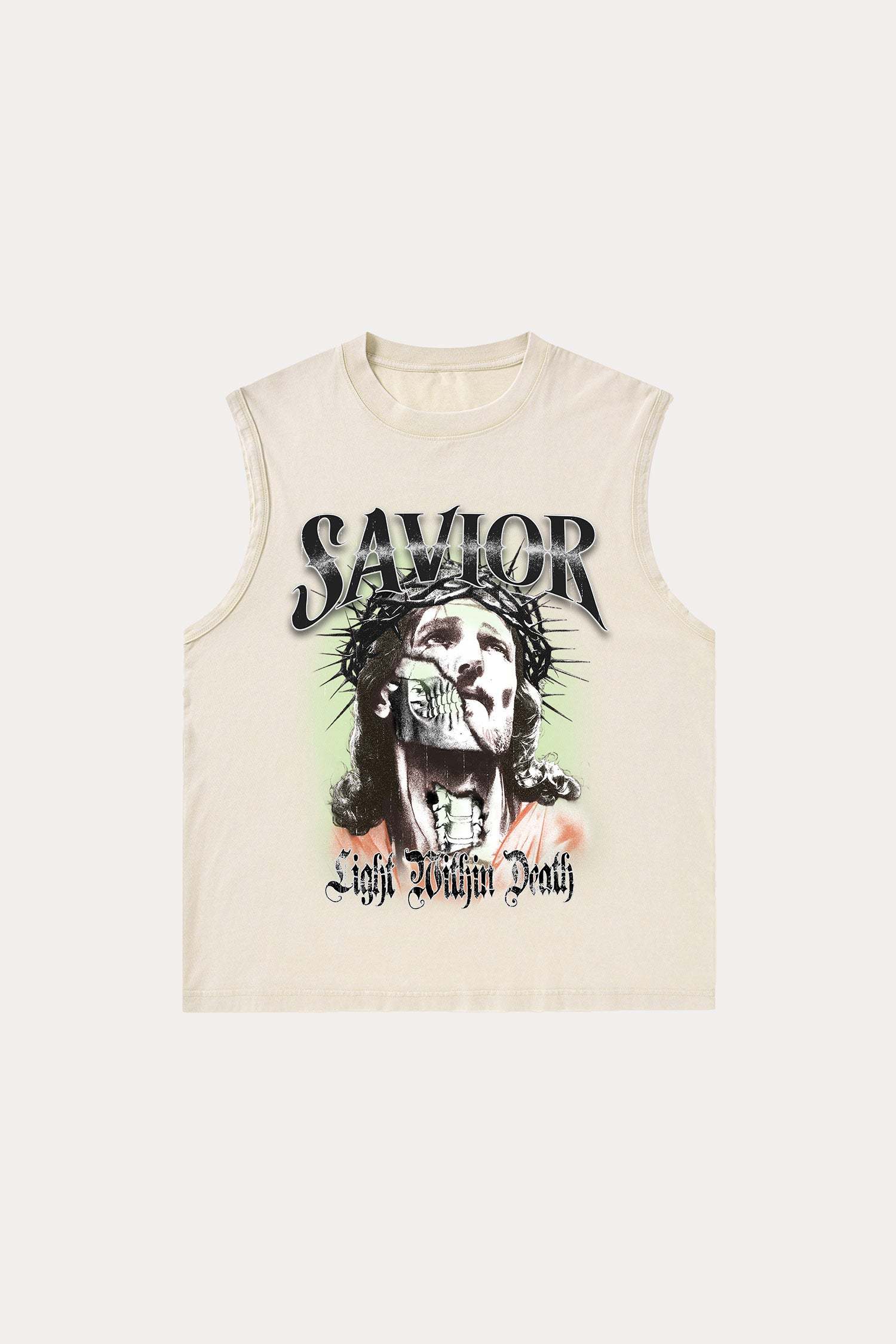 Evilnova Savior Washed Tank Top-Evilnova