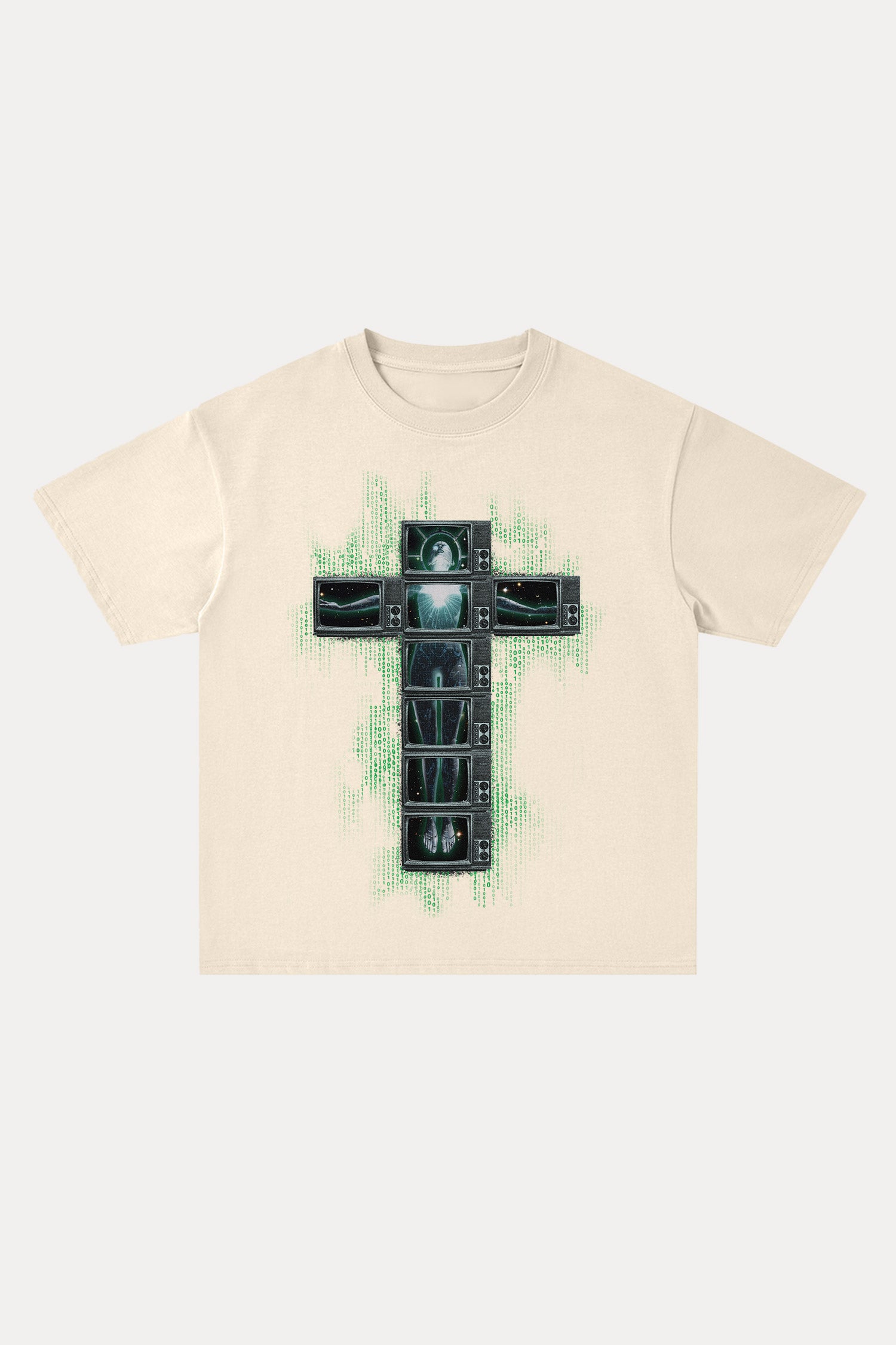 Evilnova Future Cross Cotton Oversize T-Shirt-Evilnova