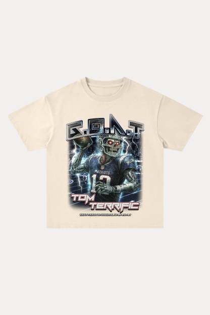 Evilnova Goat Cotton Oversize T-Shirt-Evilnova