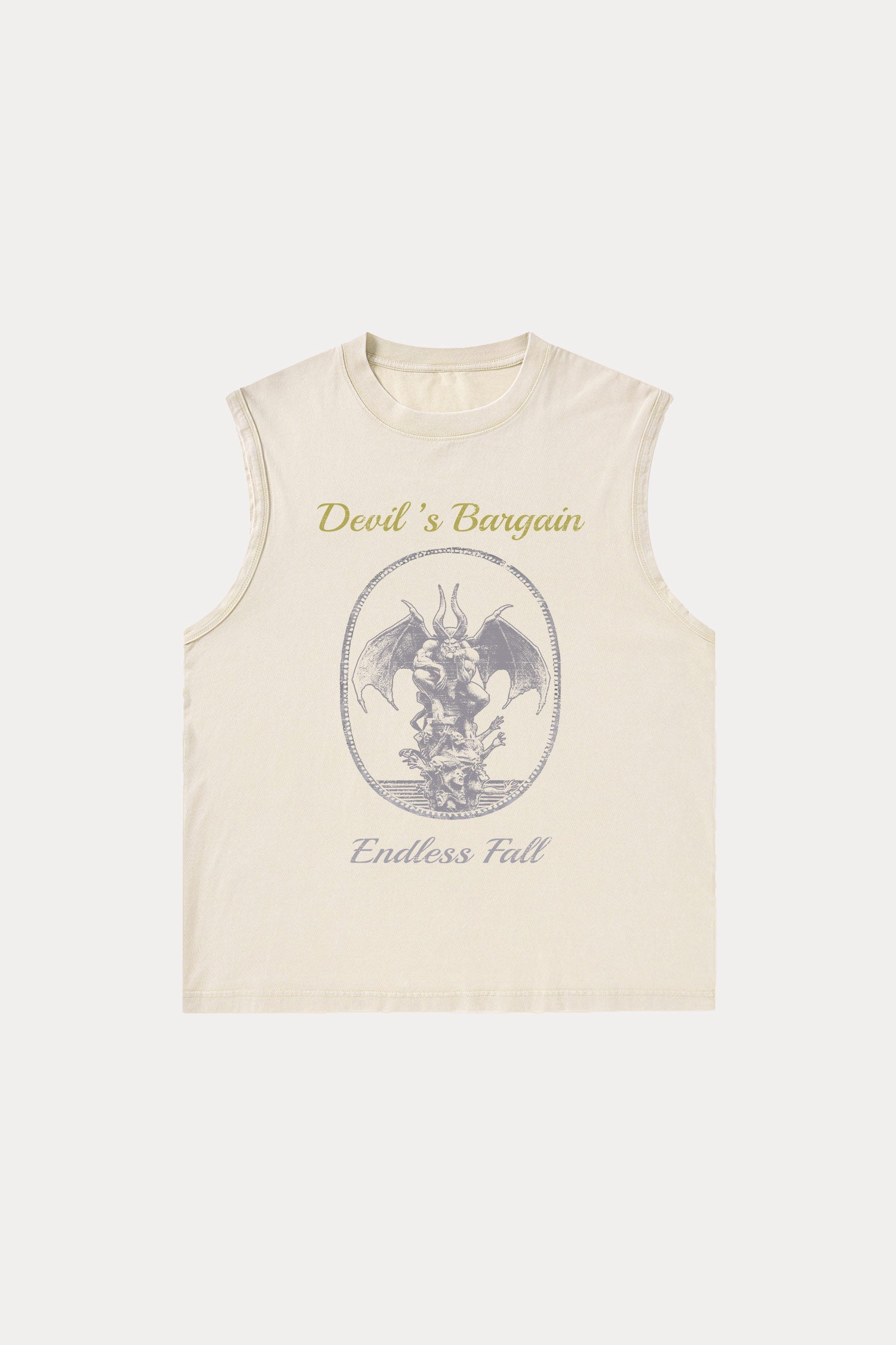 Evilnova Devil's Bargain Washed Tank Top-Evilnova