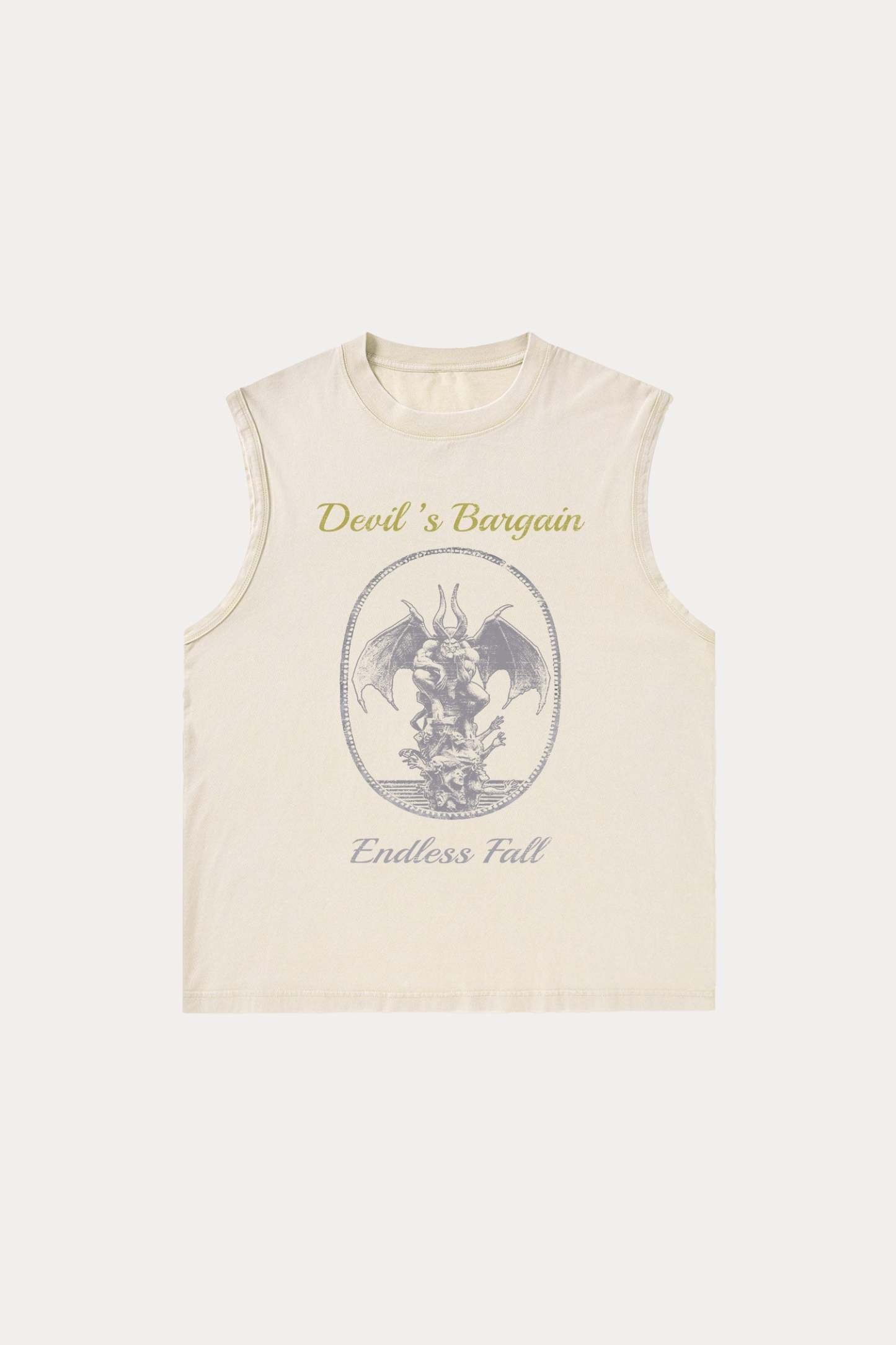 Evilnova Devil's Bargain Washed Tank Top-Evilnova