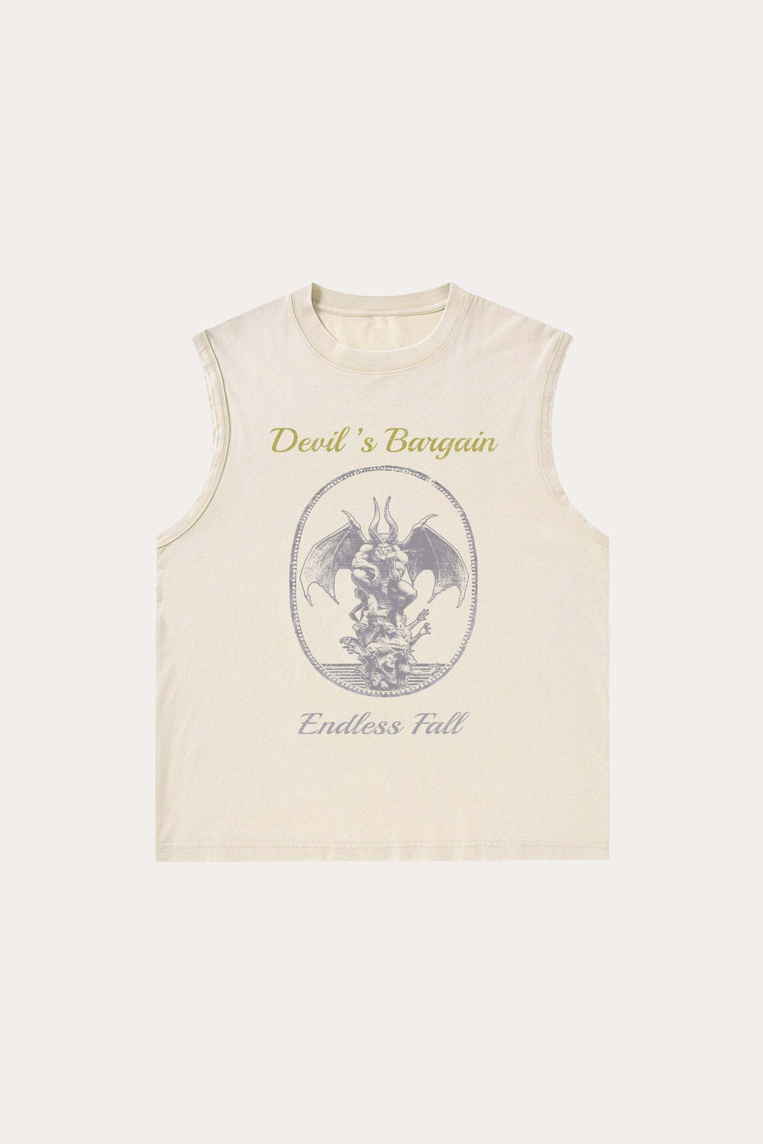 Evilnova Devil's Bargain Washed Tank Top-Evilnova