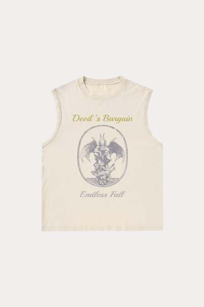Evilnova Devil's Bargain Washed Tank Top-Evilnova