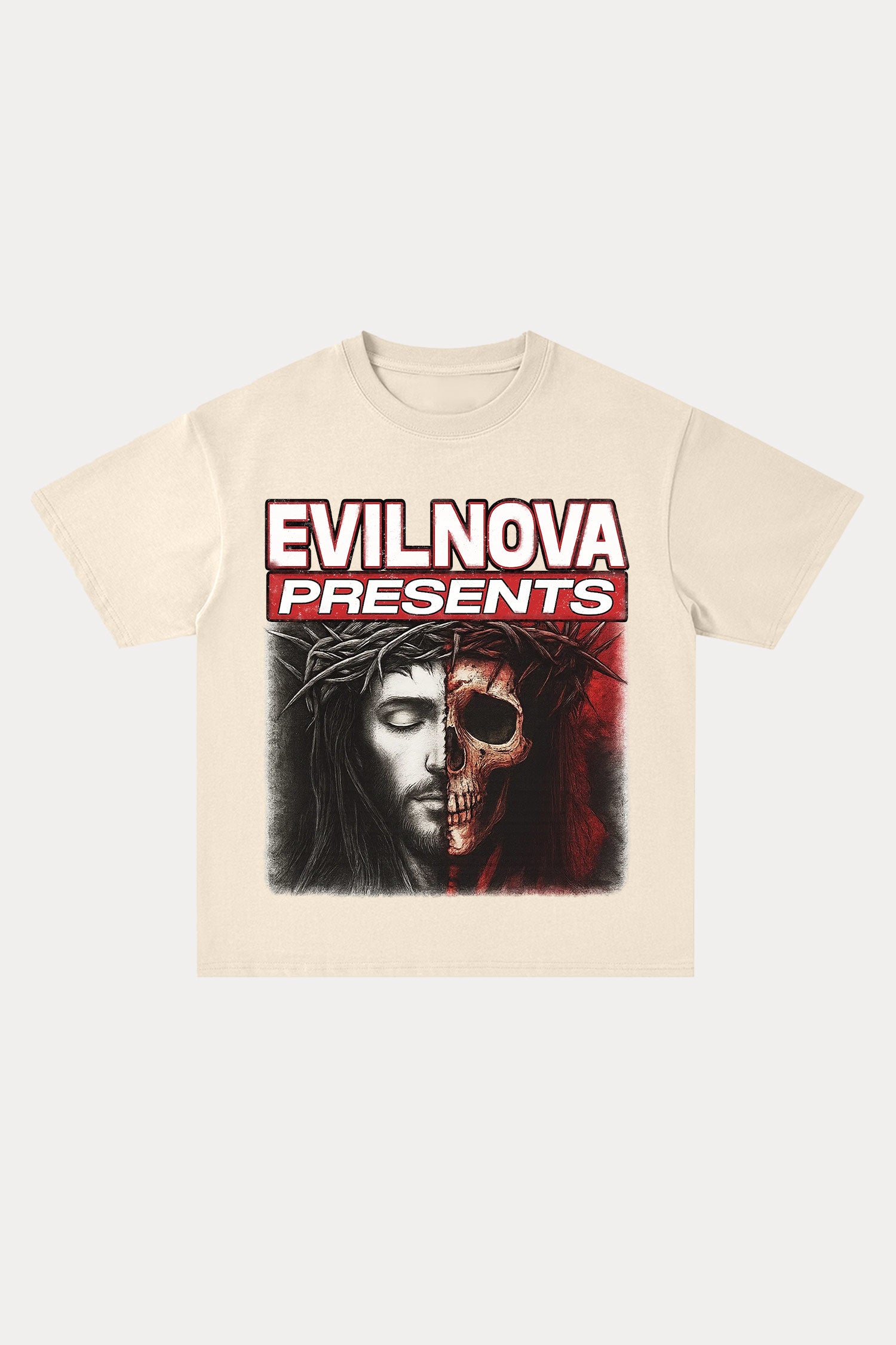 Evilnova Balance Cotton Oversize T-Shirt-Evilnova
