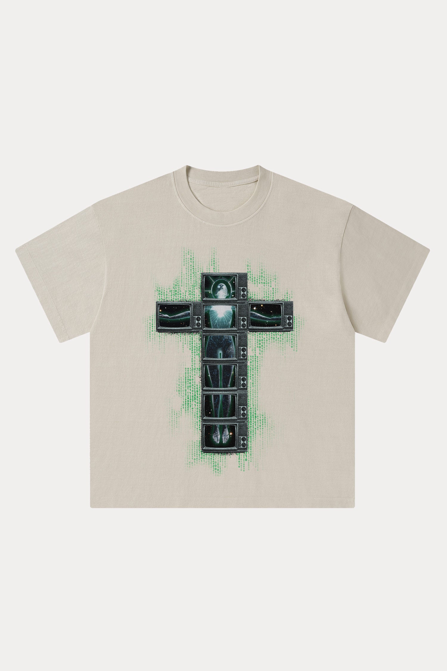 Evilnova Future Cross Washed Streetwear T-Shirt-Evilnova