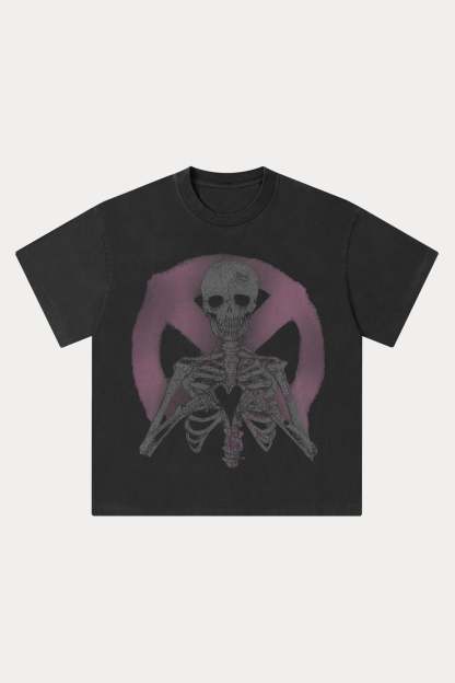 Evilnova Peace Washed Streetwear T-Shirt-Evilnova