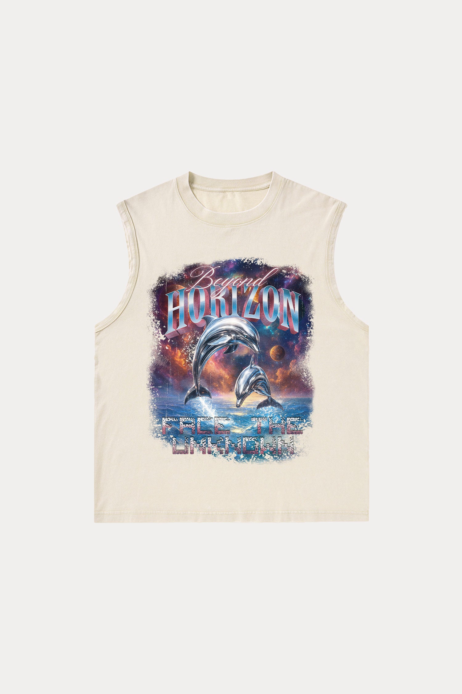 Evilnova Beyond Horizons Washed Tank Top-Evilnova