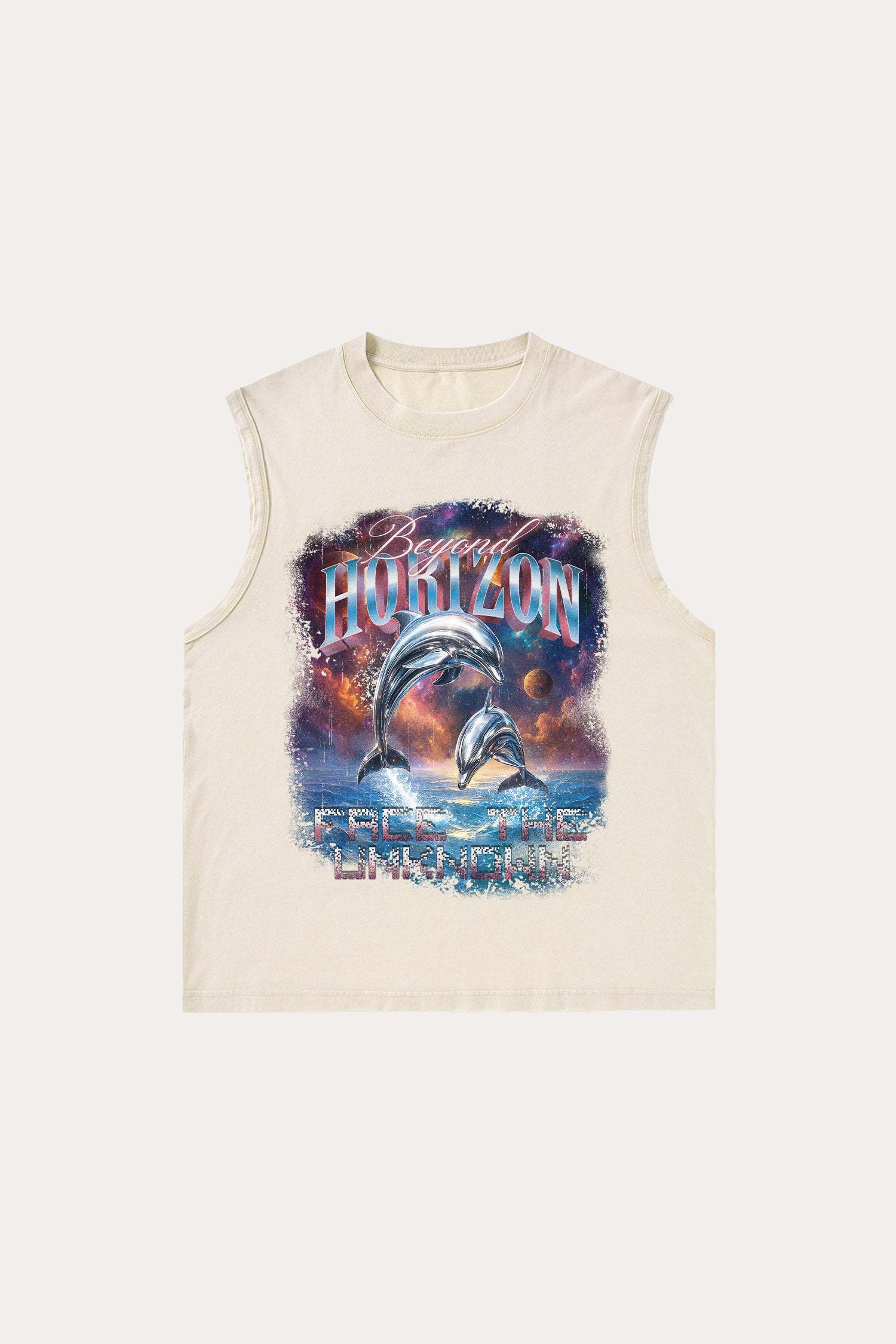 Evilnova Beyond Horizons Washed Tank Top-Evilnova