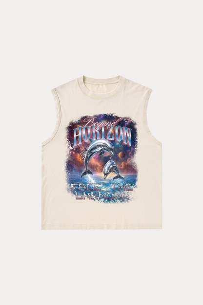 Evilnova Beyond Horizons Washed Tank Top-Evilnova