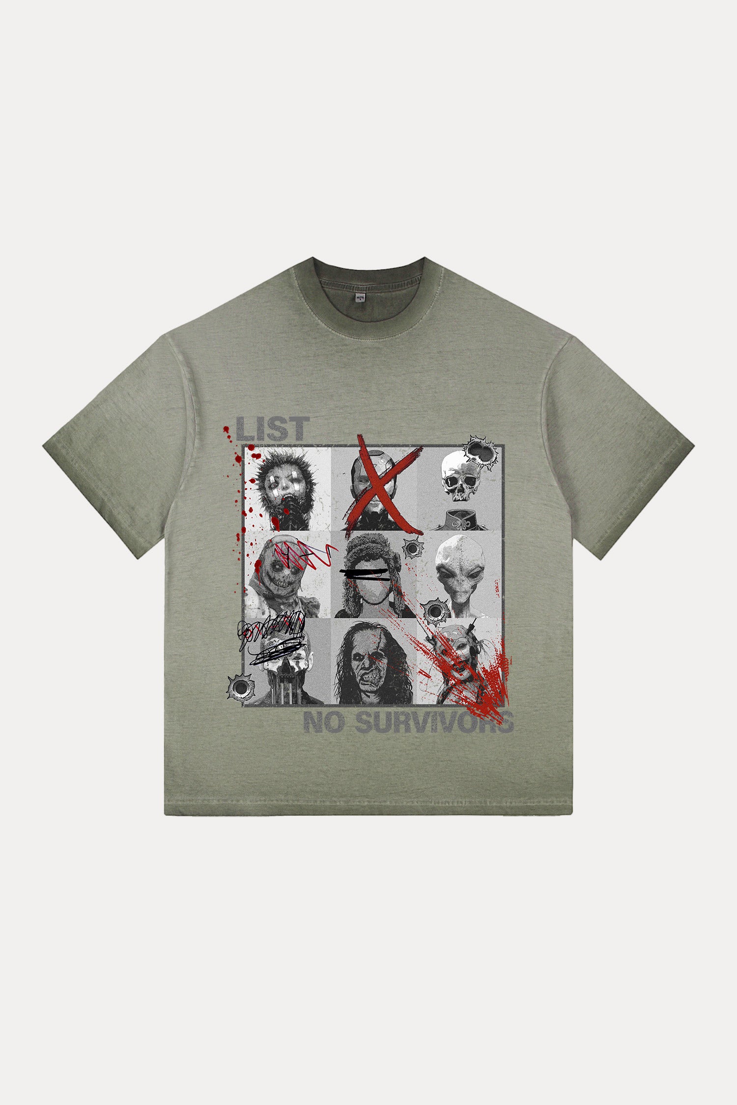 Evilnova Kill List Gradient Washed T-Shirt-Evilnova