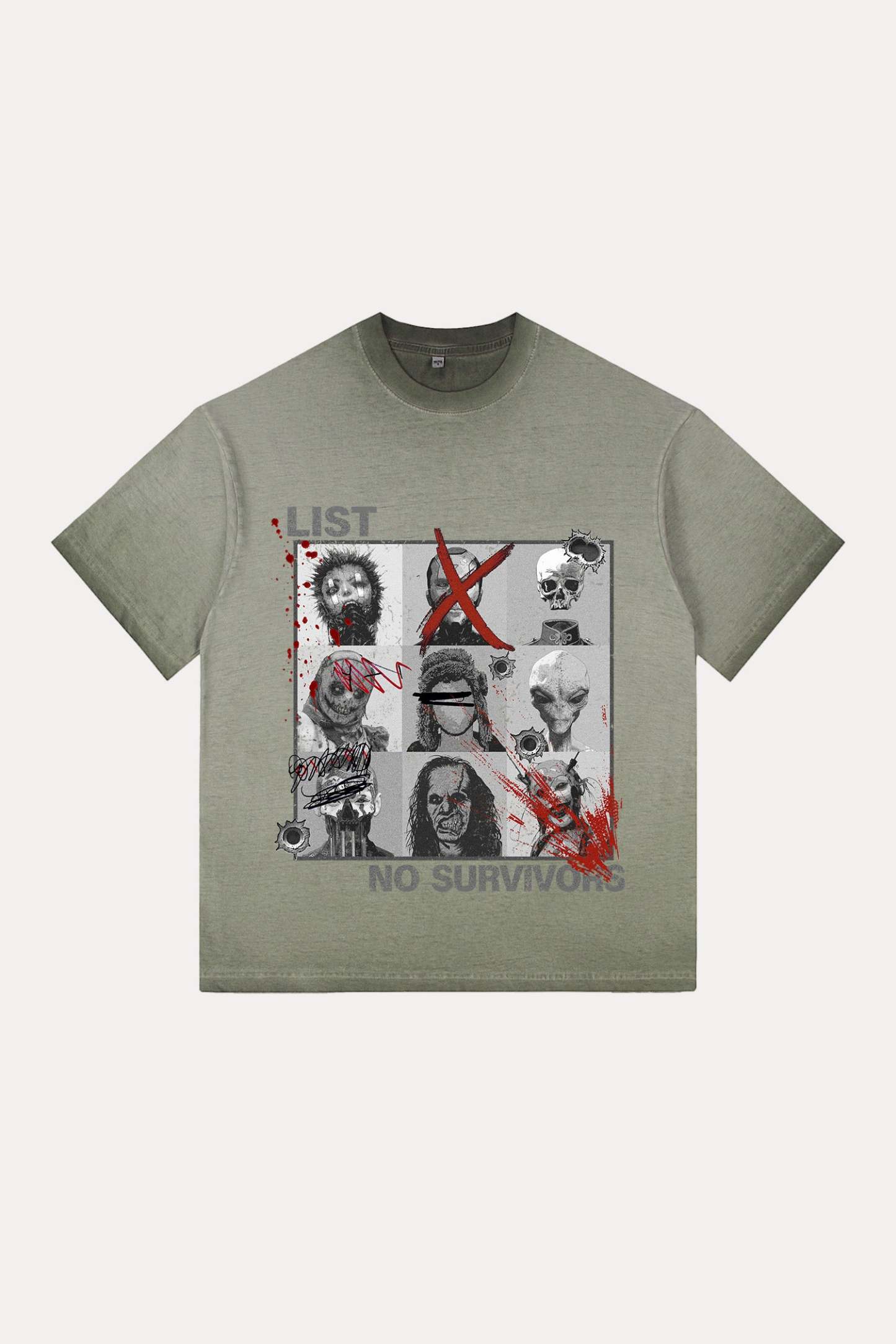 Evilnova Kill List Gradient Washed T-Shirt-Evilnova