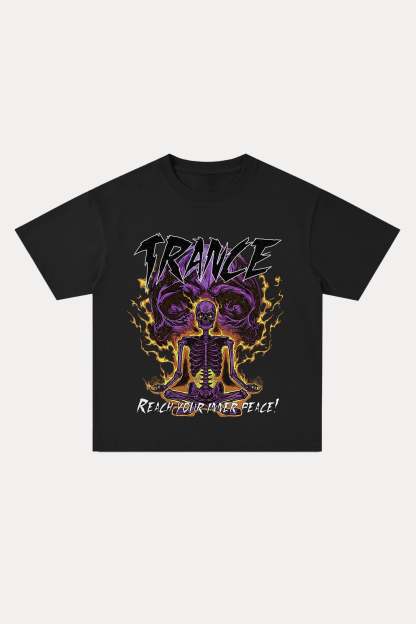 Evilnova Trance Cotton Oversize T-Shirt-Evilnova