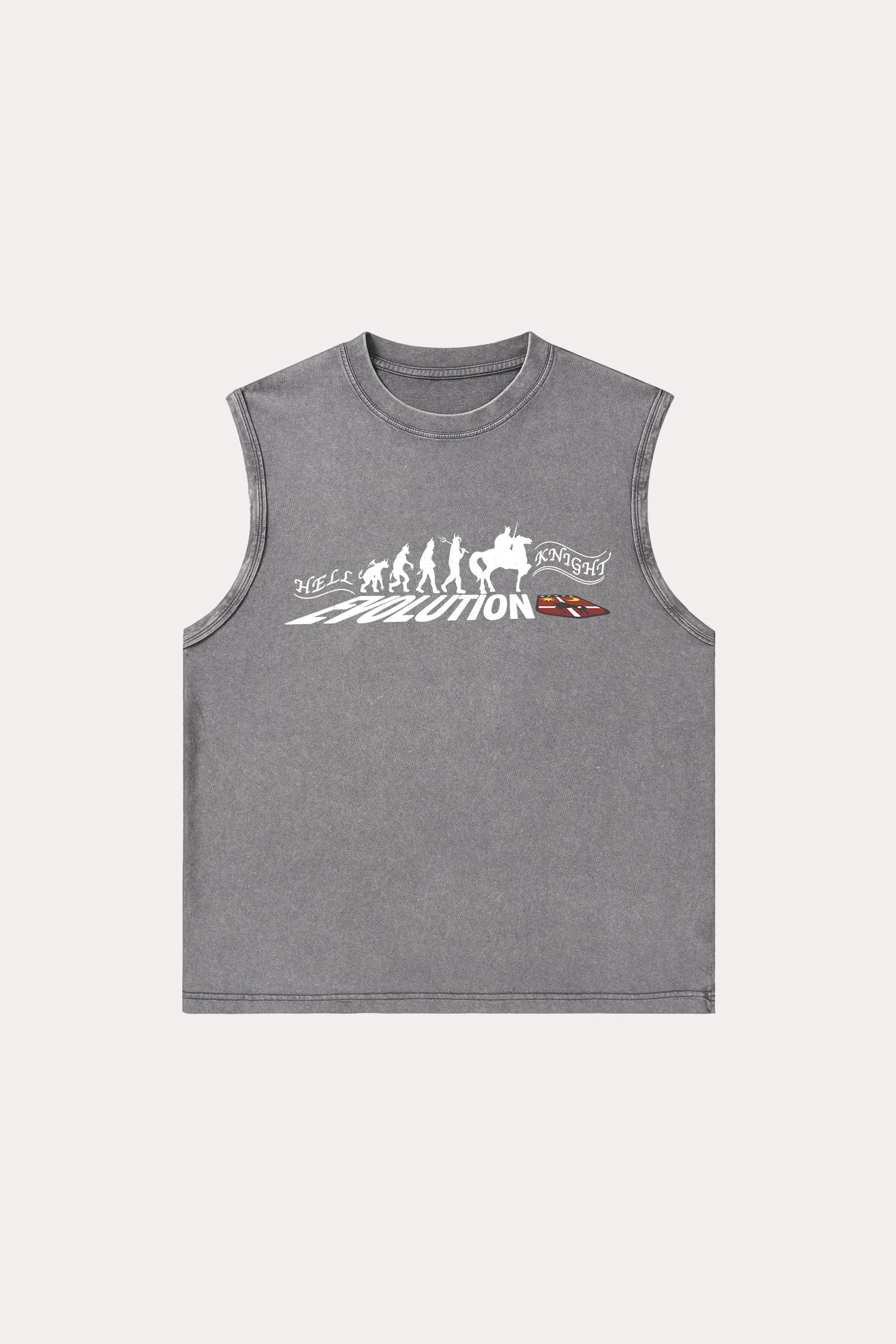 Evilnova Hell Knight Washed Tank Top-Evilnova