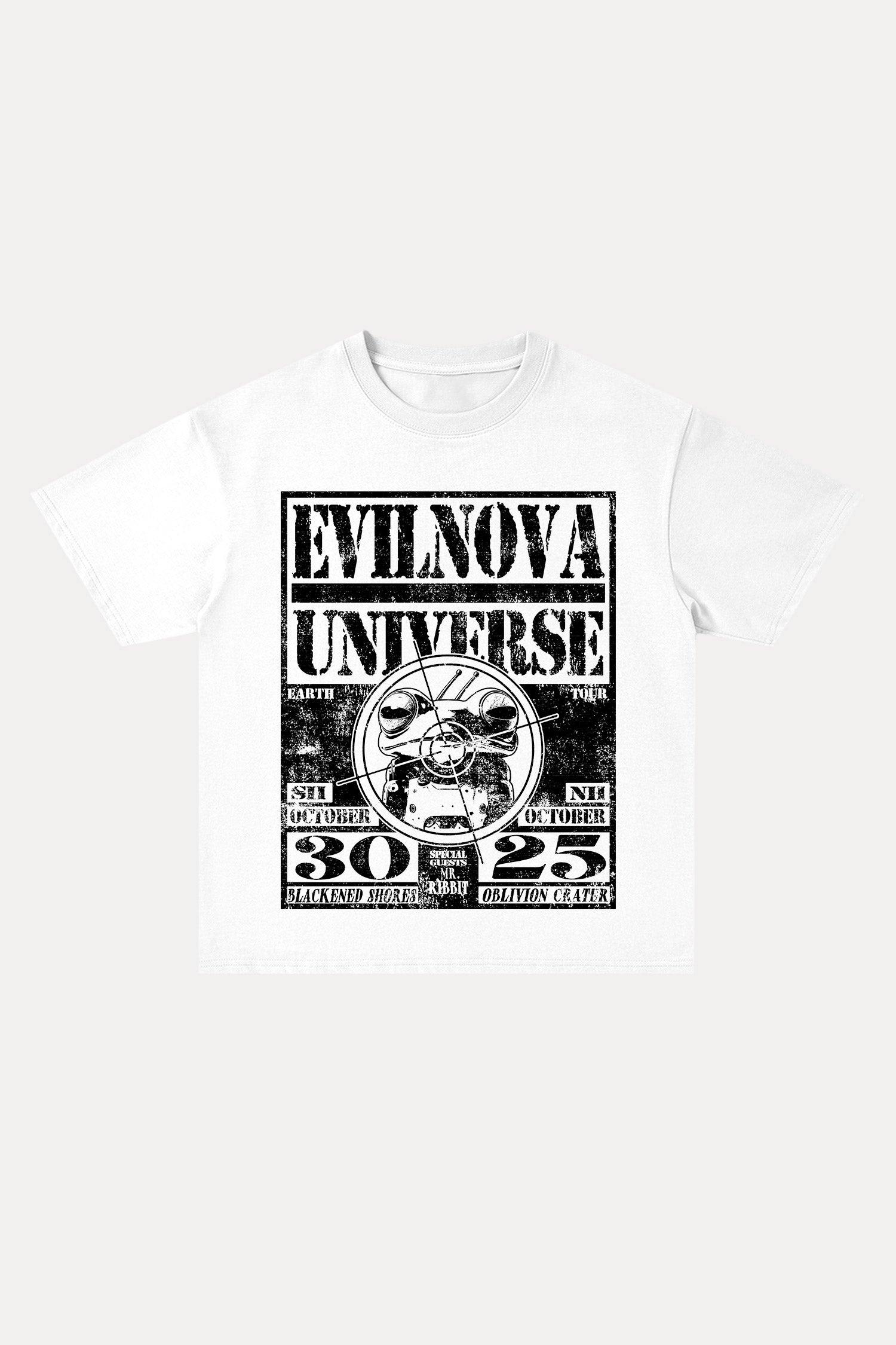 Evilnova Universe Cotton Oversize T-Shirt-Evilnova