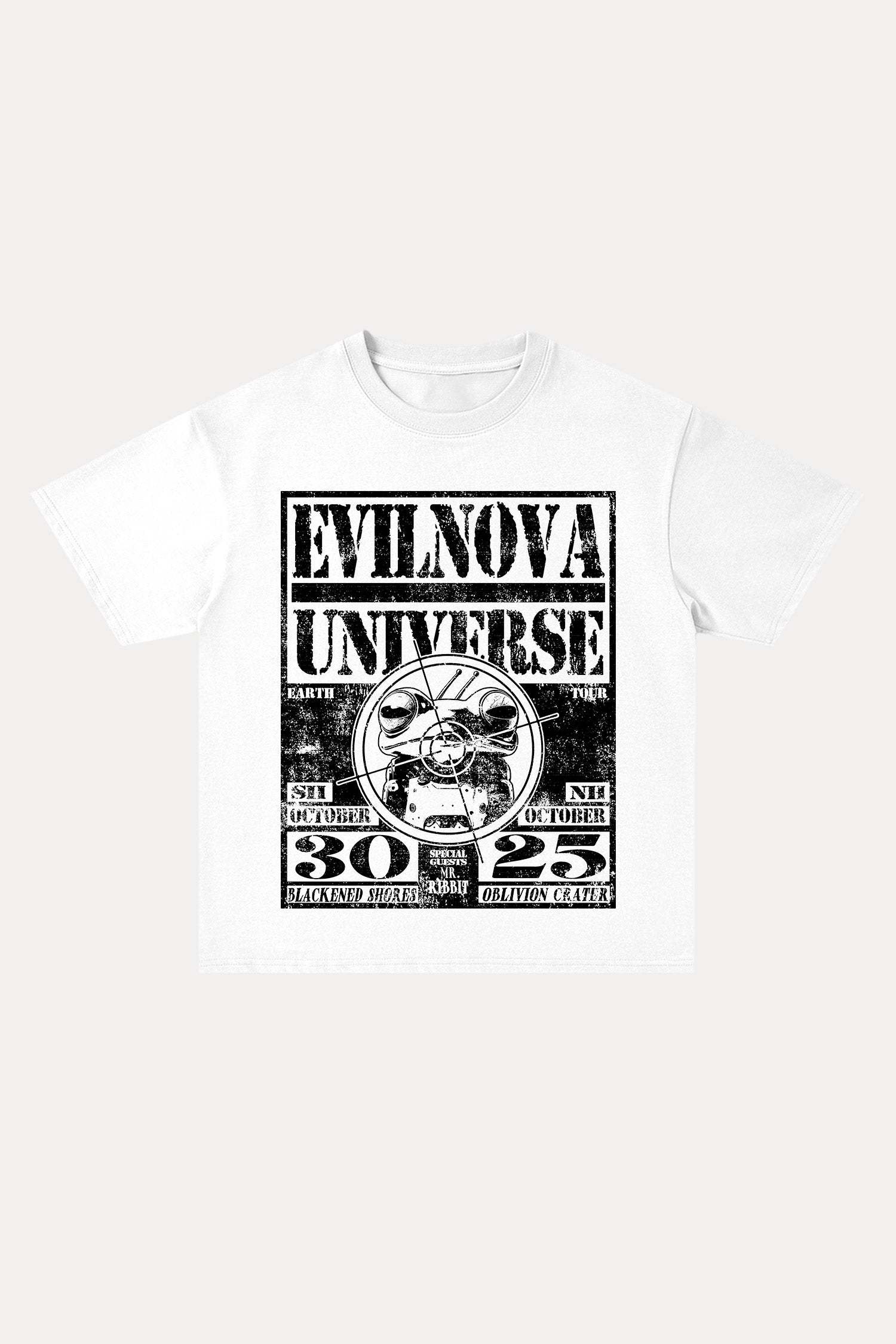 Evilnova Universe Cotton Oversize T-Shirt-Evilnova