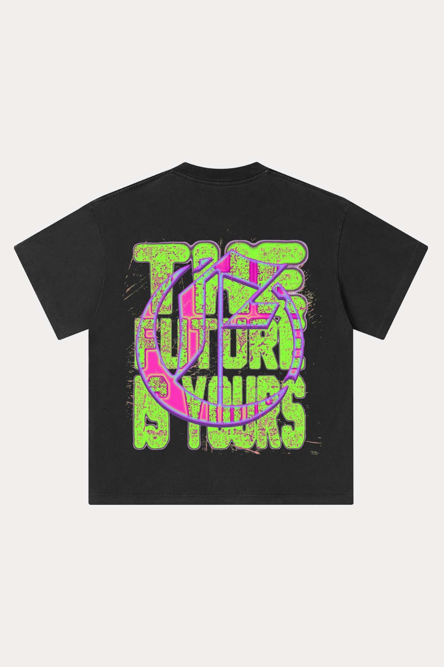 Evilnova Energy Figure Washed Streetwear T-Shirt-Evilnova