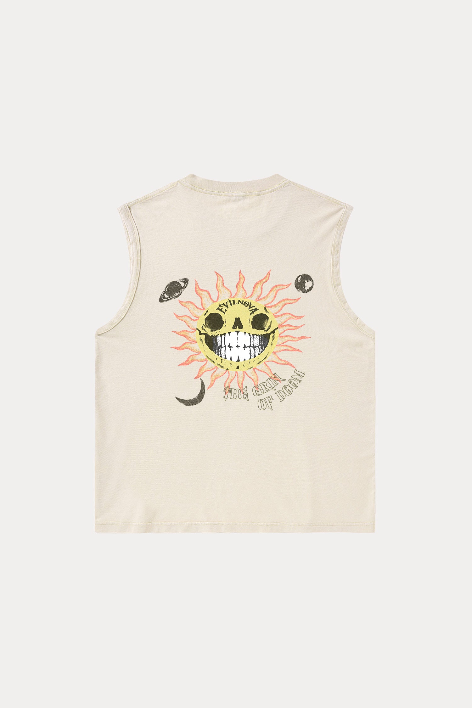 Evilnova The Grin of Doom Washed Tank Top-Evilnova