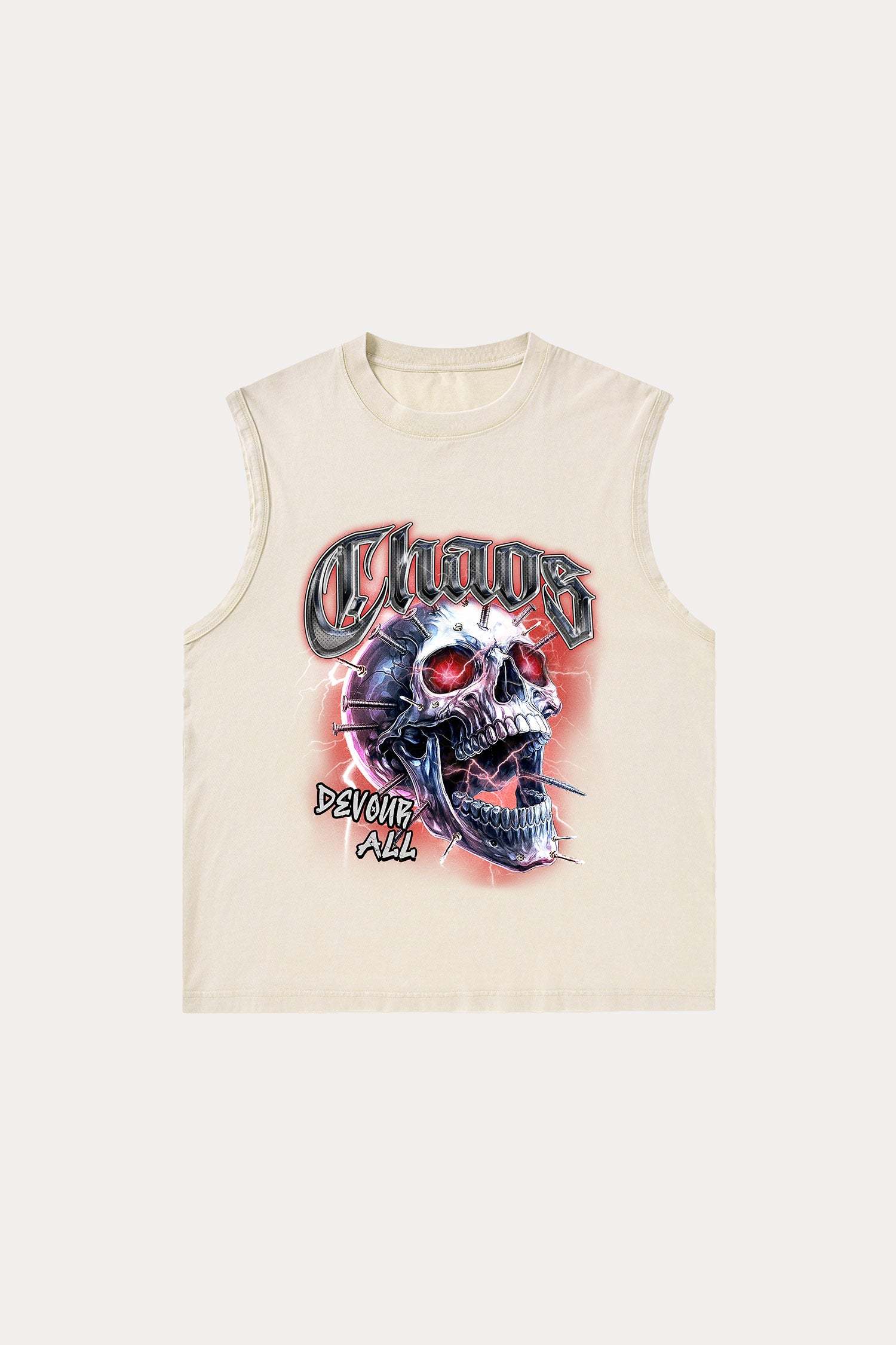Evilnova Choas Washed Tank Top-Evilnova
